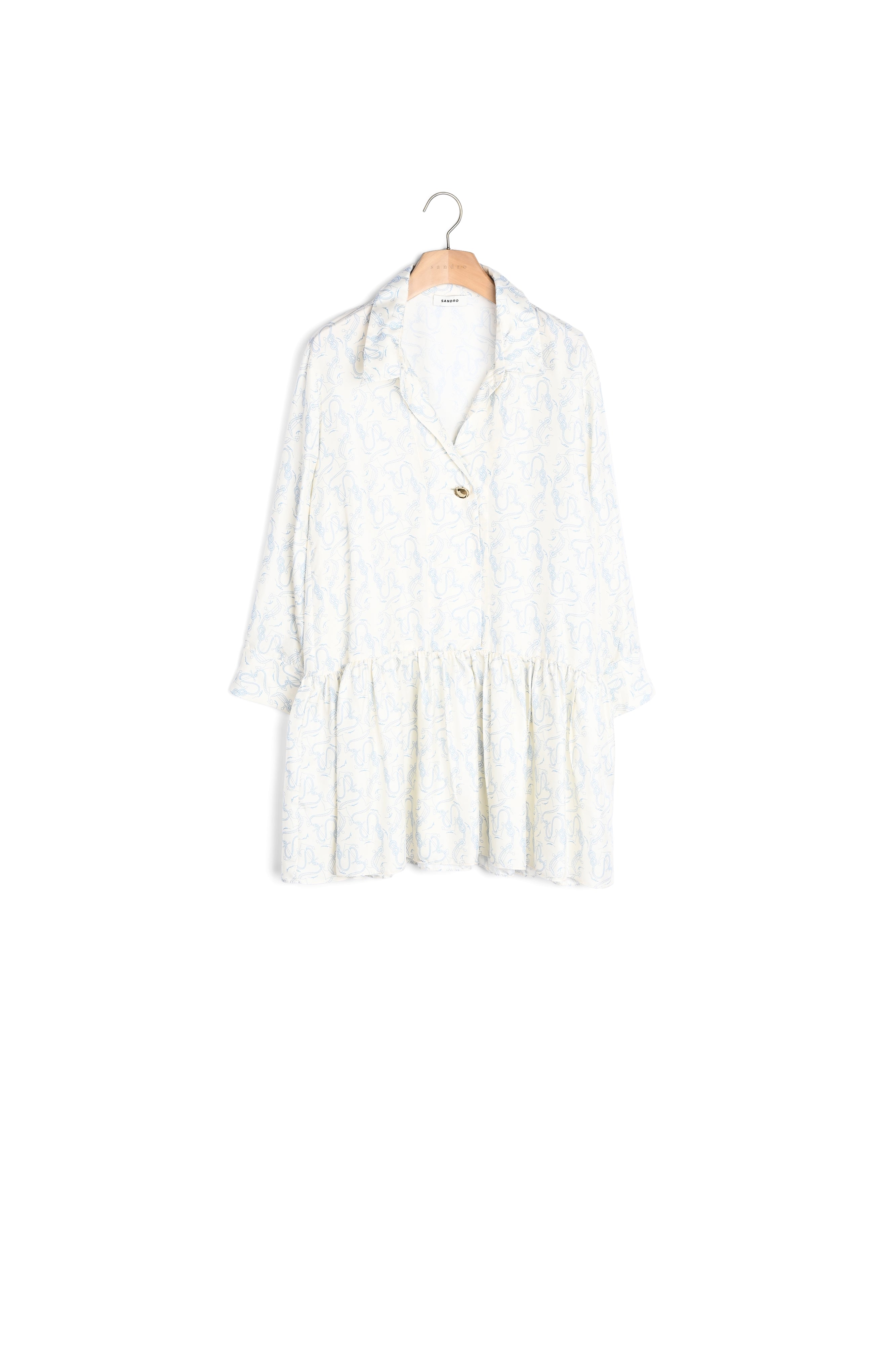 Robe en soie imprimée Sandro seconde main