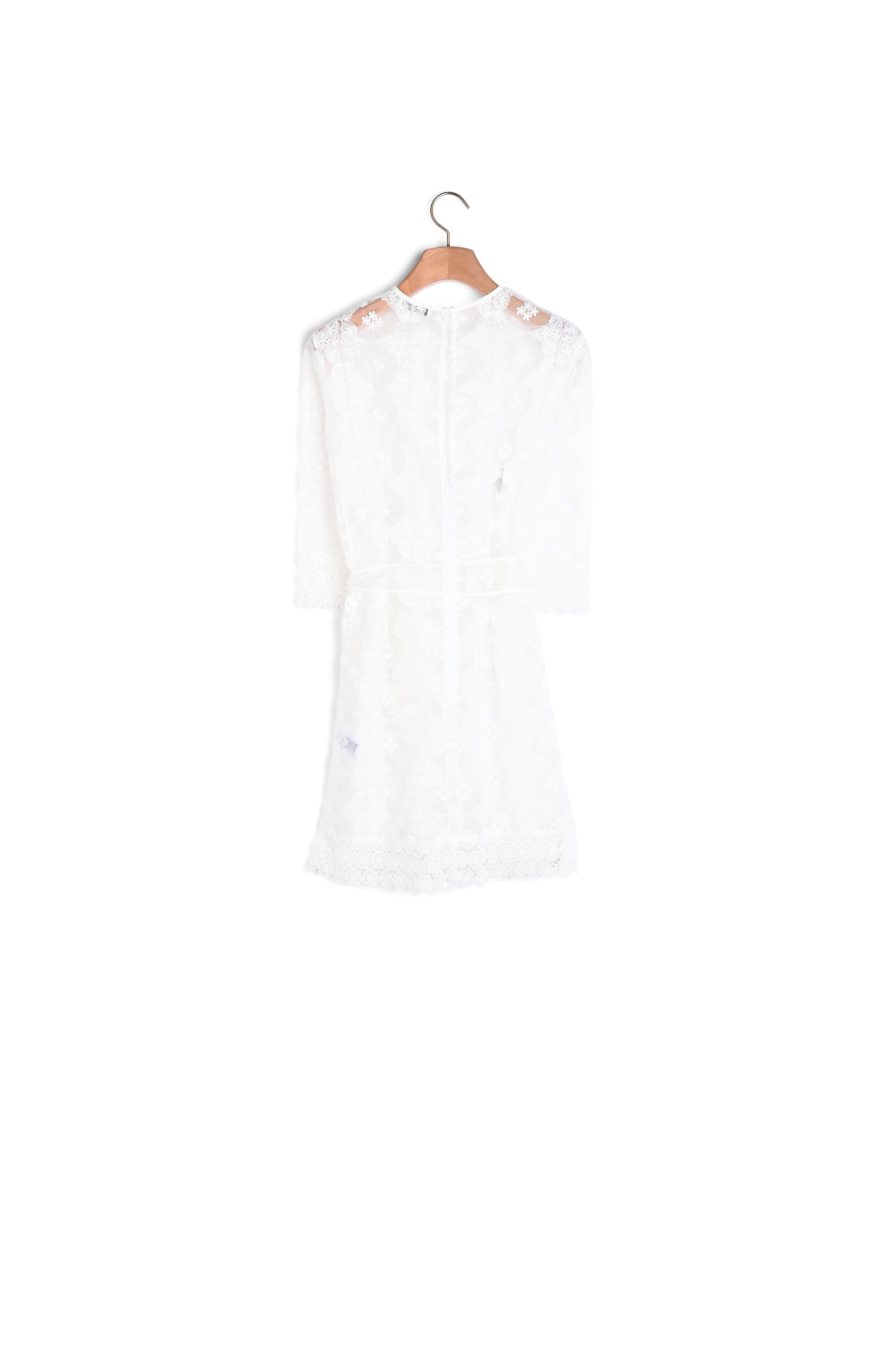 Robe dentelle all over avec transparence Sandro seconde main