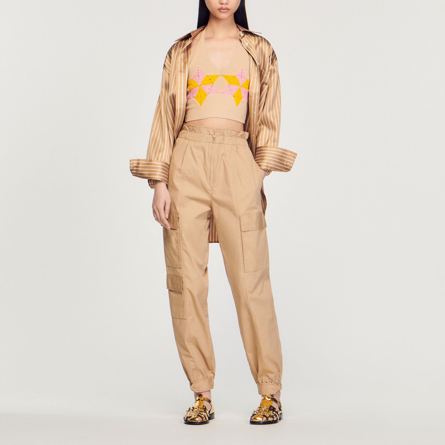 Top court en crochet Sandro seconde main