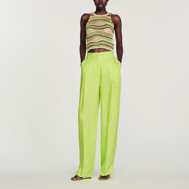 Pantalon taille haute Sandro seconde main