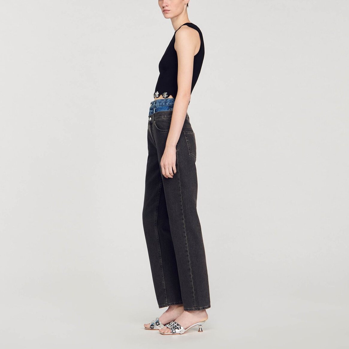 Débardeur court en Maille Sandro seconde main