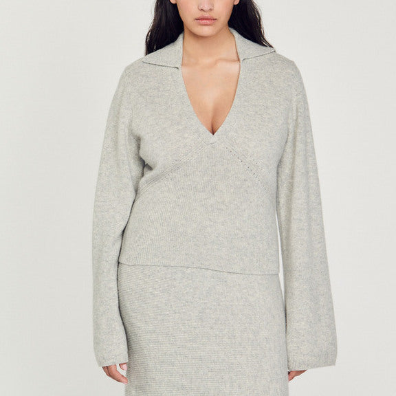 Pull à col polo Sandro seconde main