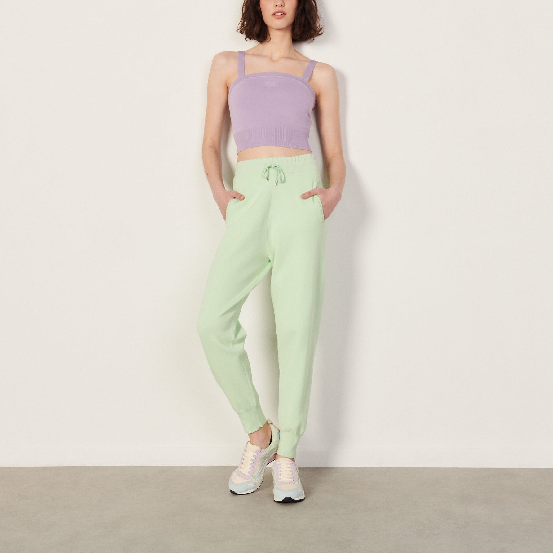 Brassière en Maille brodée Sandro seconde main