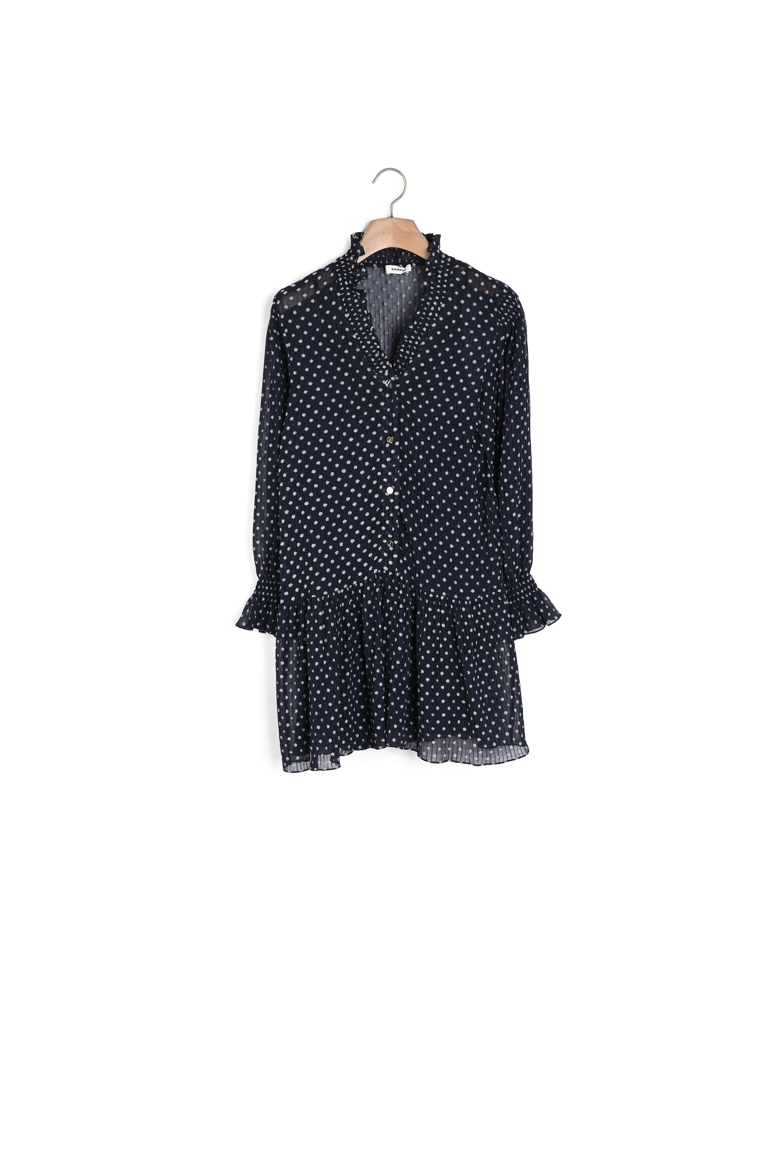 Robe courte à pois Sandro seconde main