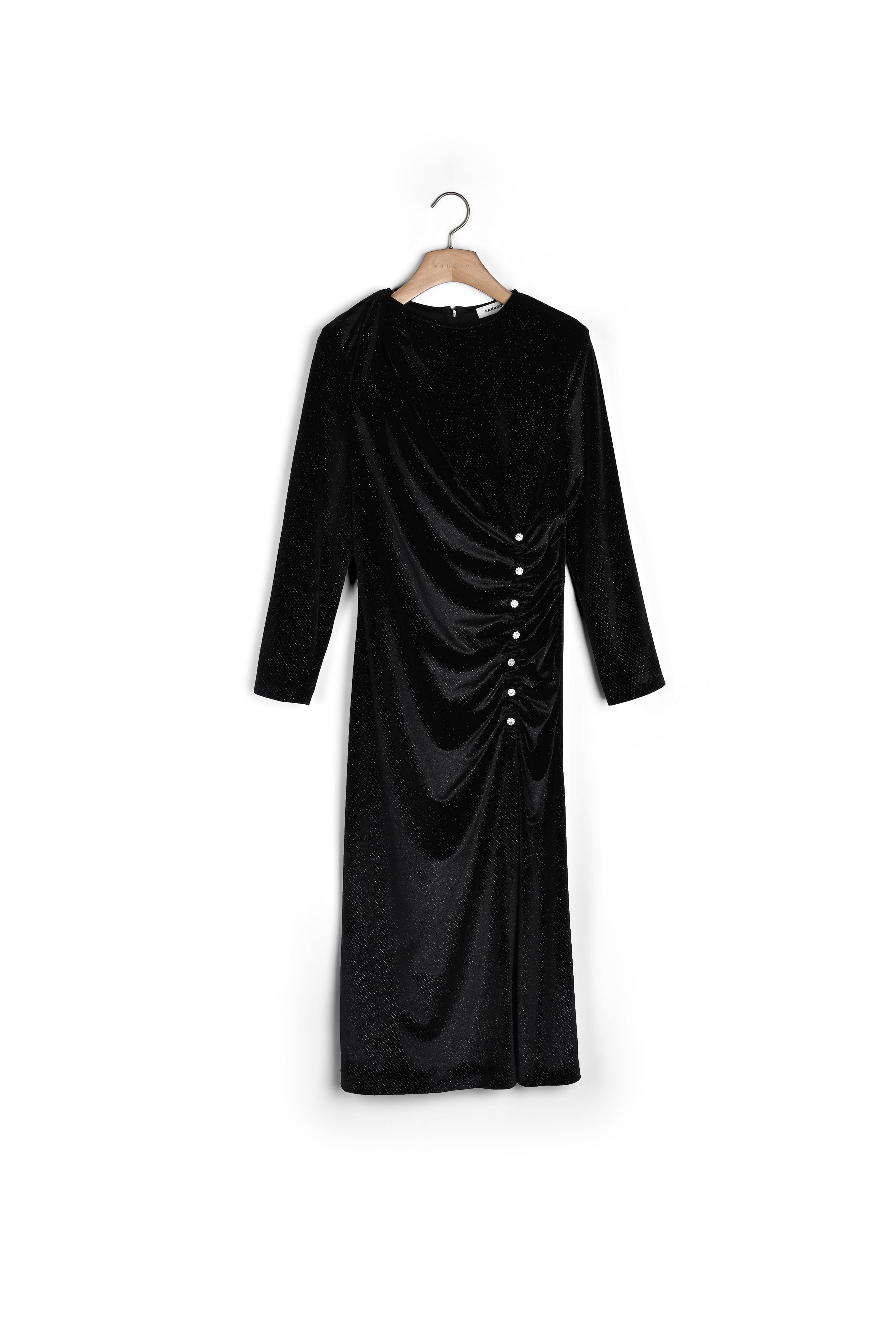 Robe en velours strassé Sandro seconde main