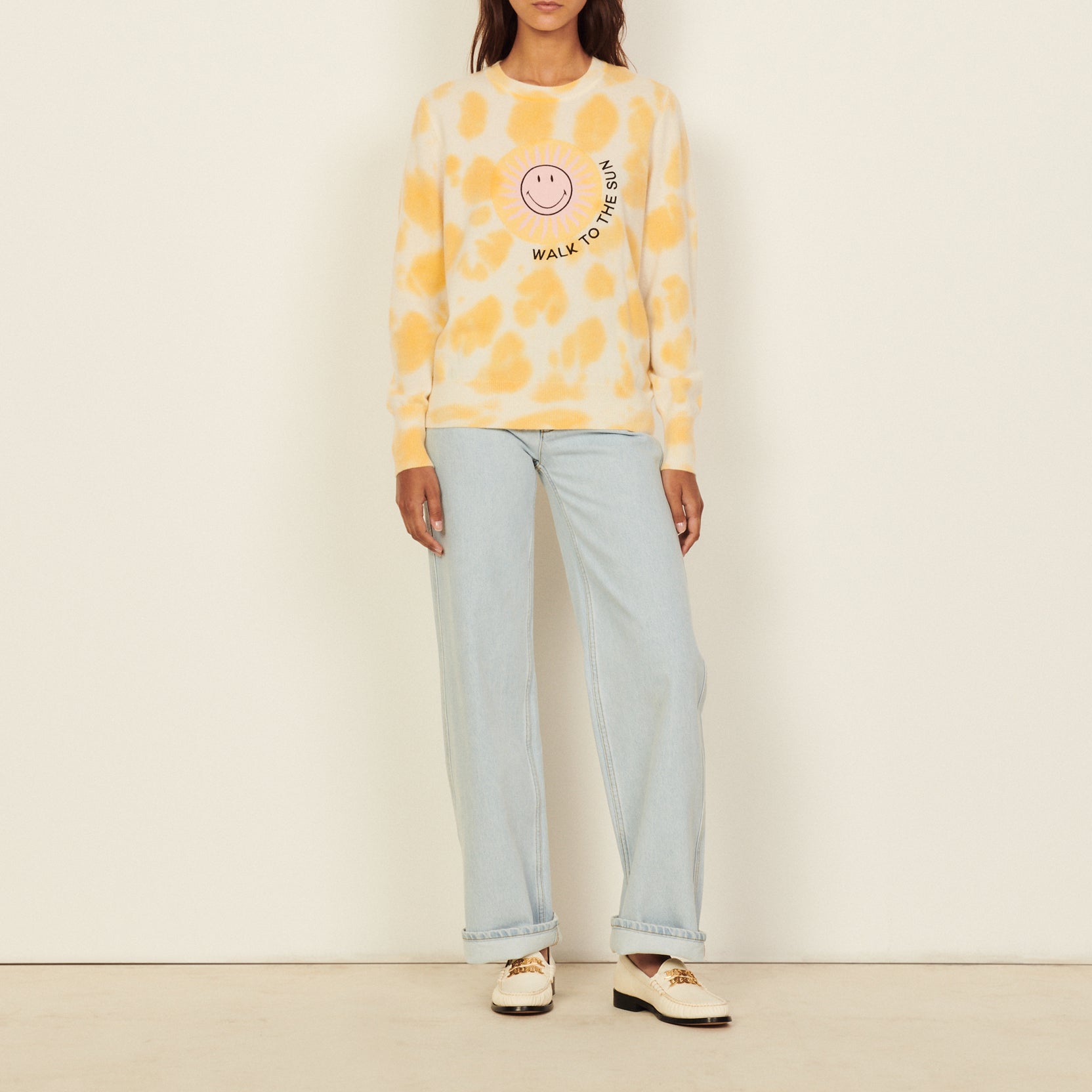 Smiley® Pull jacquard tie and dye Sandro seconde main