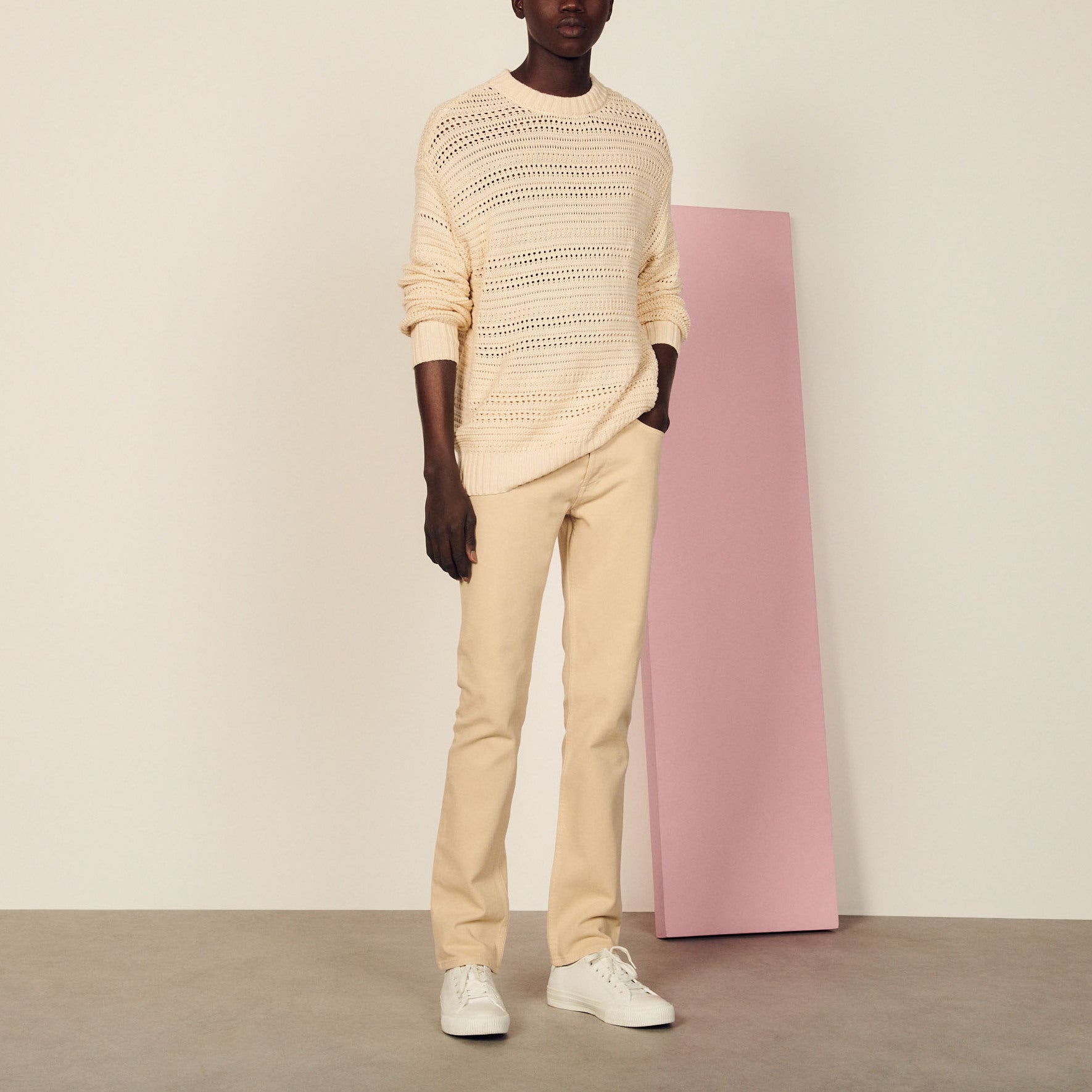 Jean en coton coupe slim Sandro seconde main