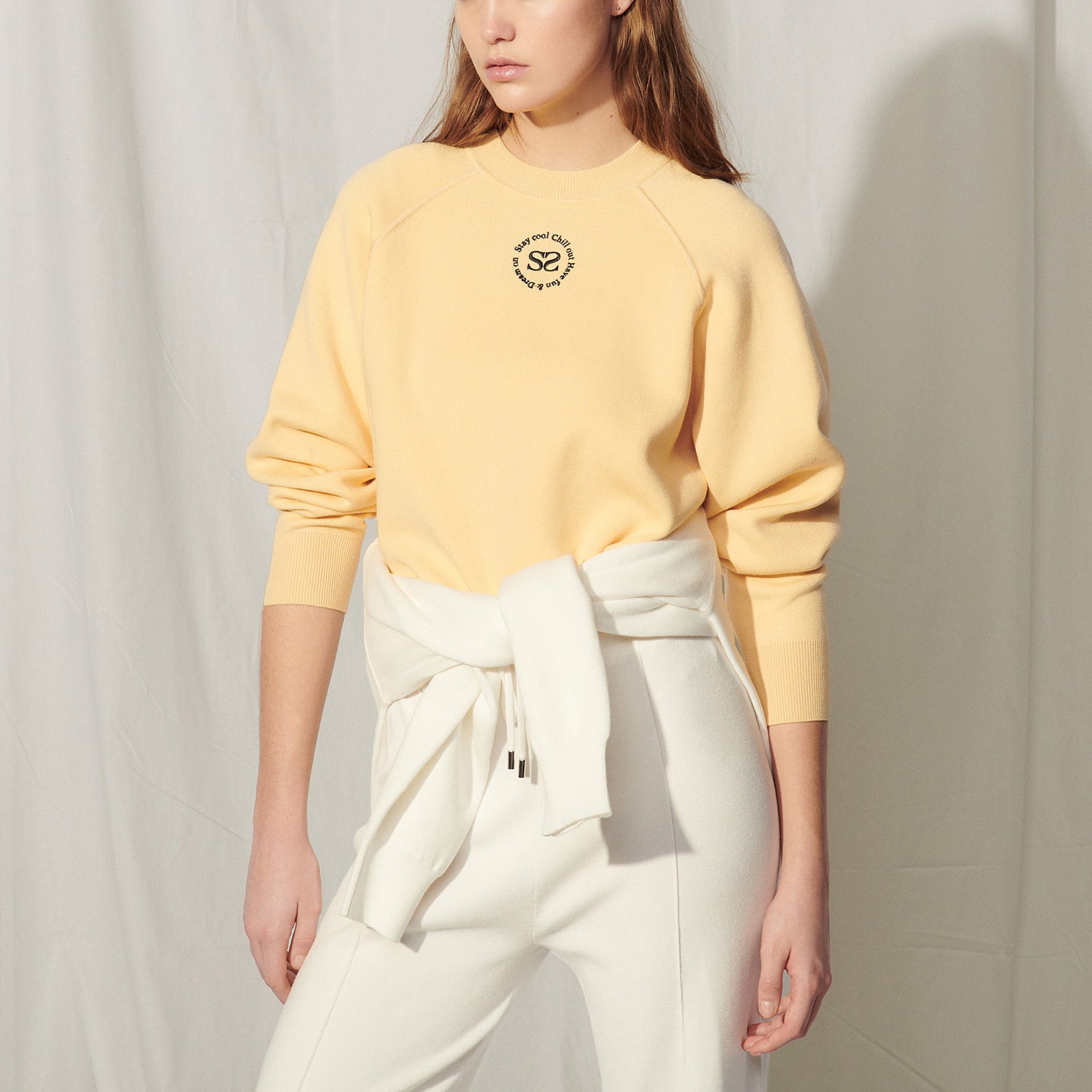 Sweat en Maille avec broderie Sandro seconde main