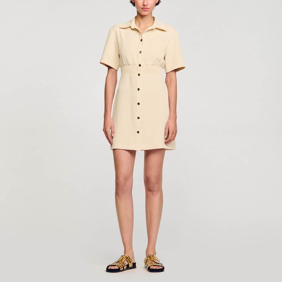 Robe courte boutonnée Sandro seconde main