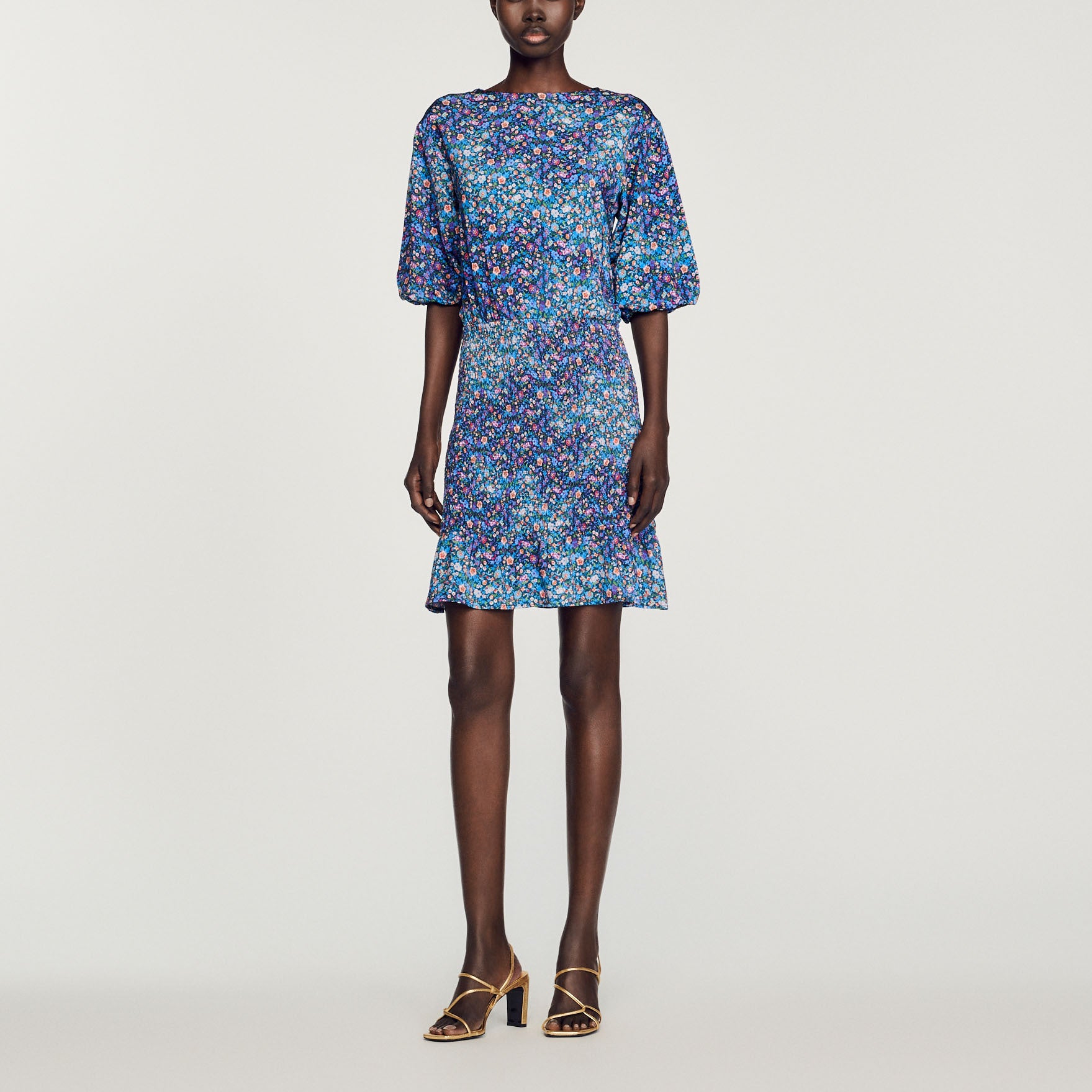 Robe courte imprimé fleuri Sandro seconde main