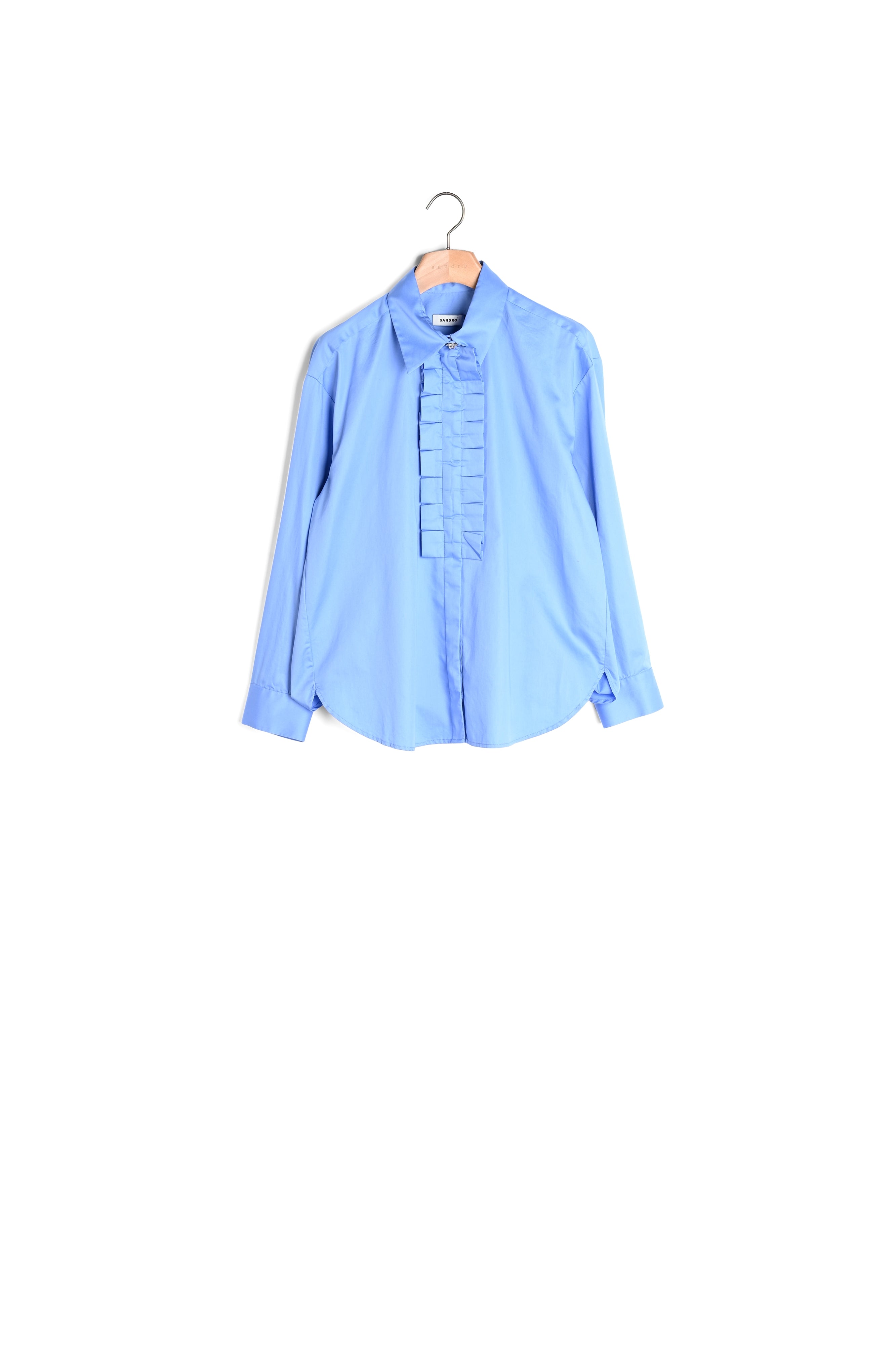 Chemise à col jabot Sandro seconde main