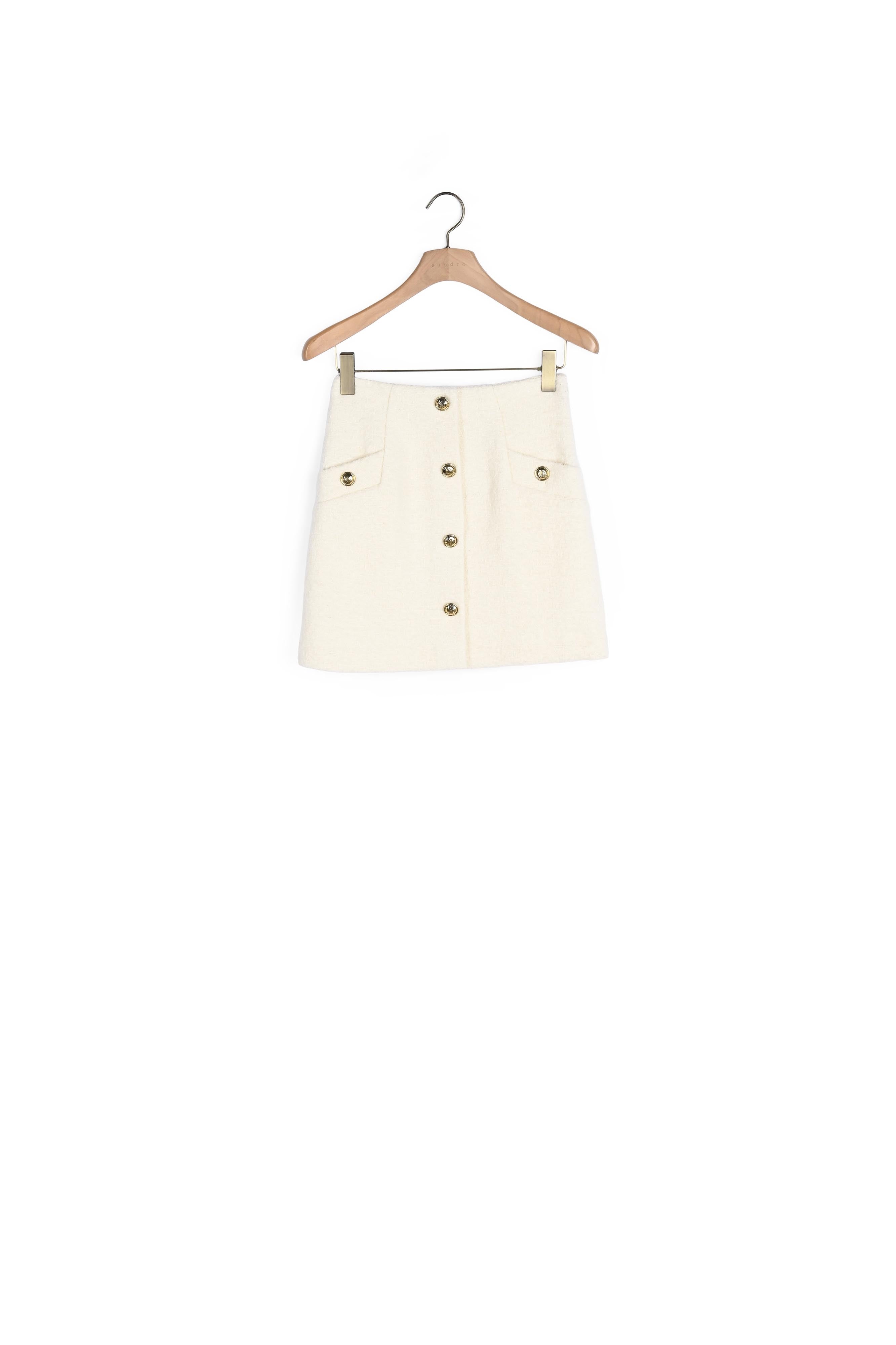 Jupe courte en tissu bouclé Sandro seconde main