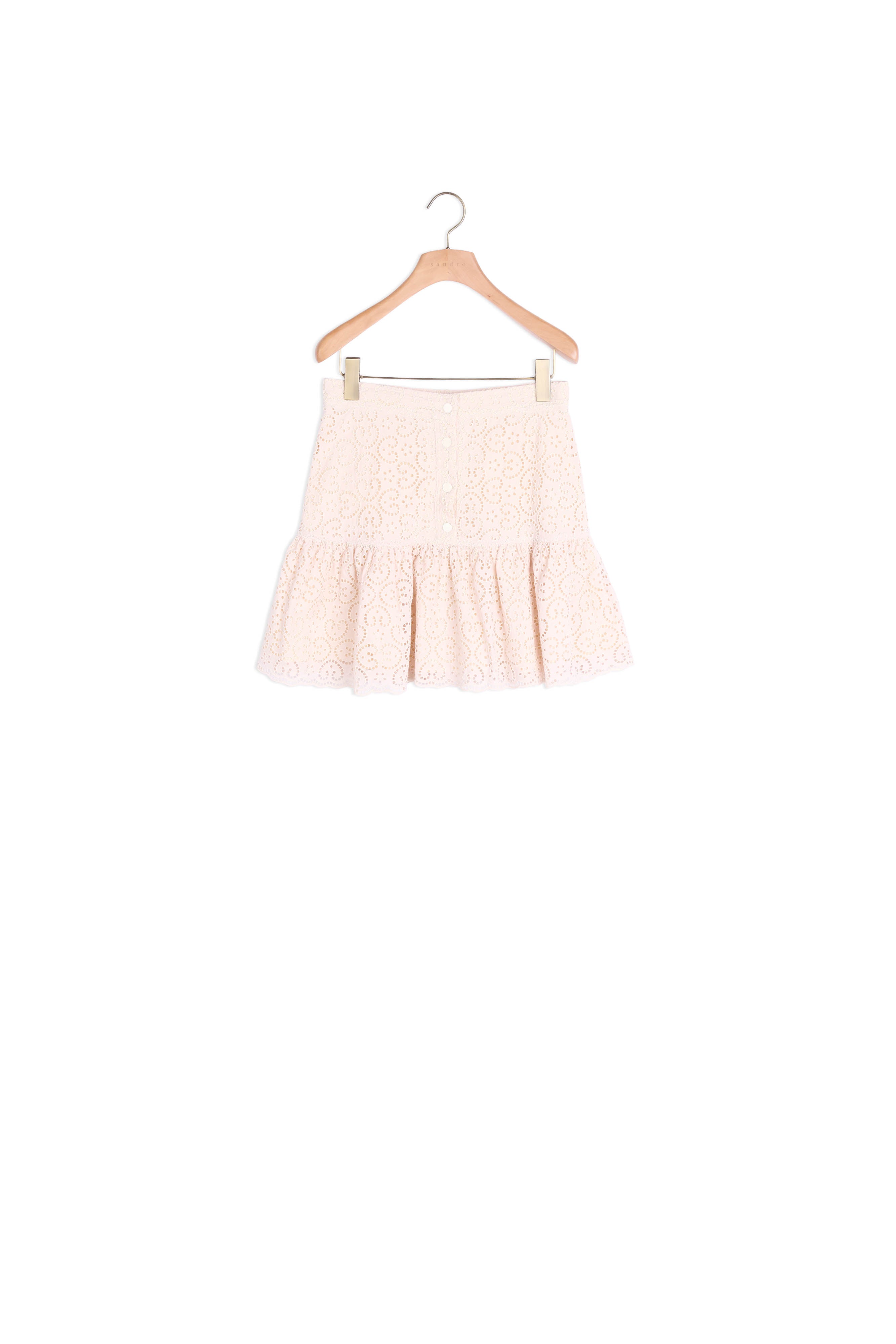 Jupe en broderie anglaise Sandro seconde main