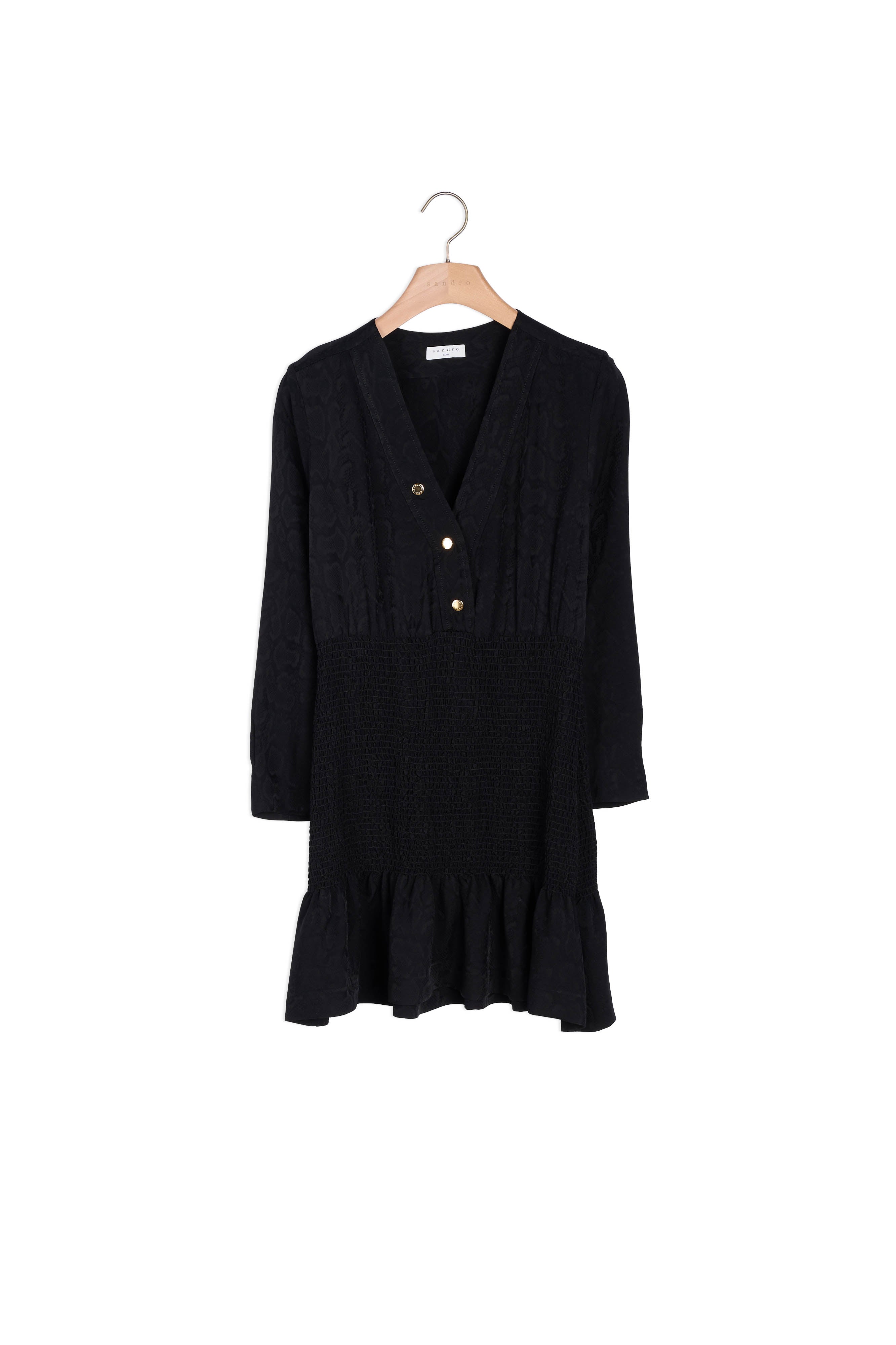 Robe courte avec smock Sandro seconde main