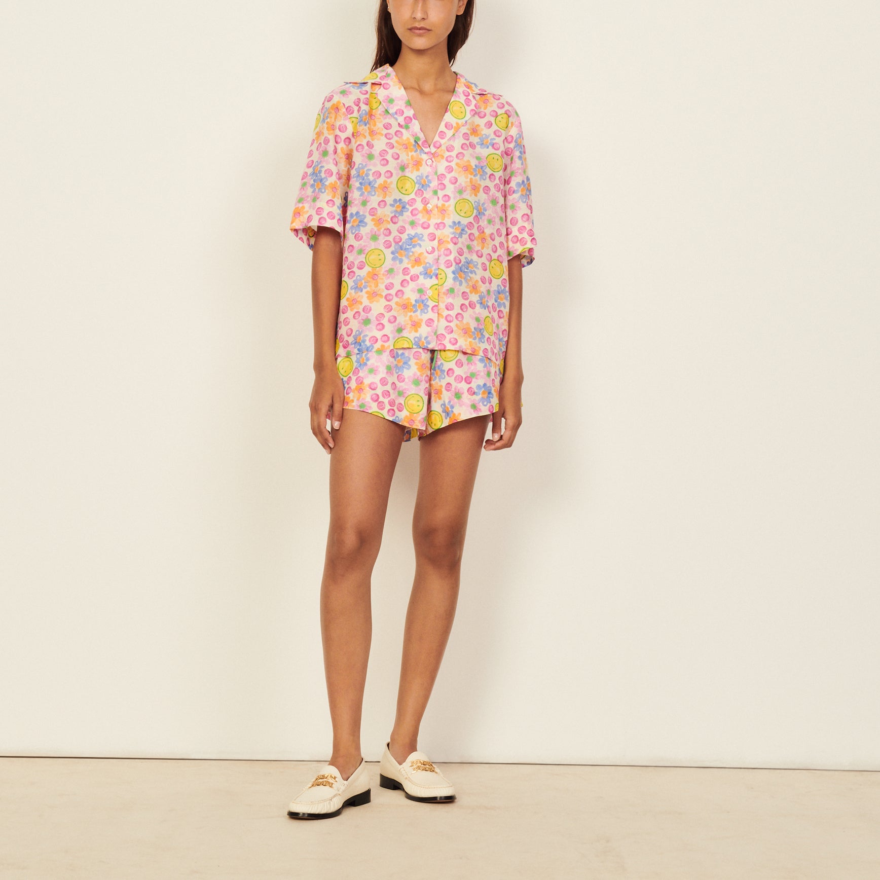 Smiley® Chemise fluide et imprimée Sandro seconde main