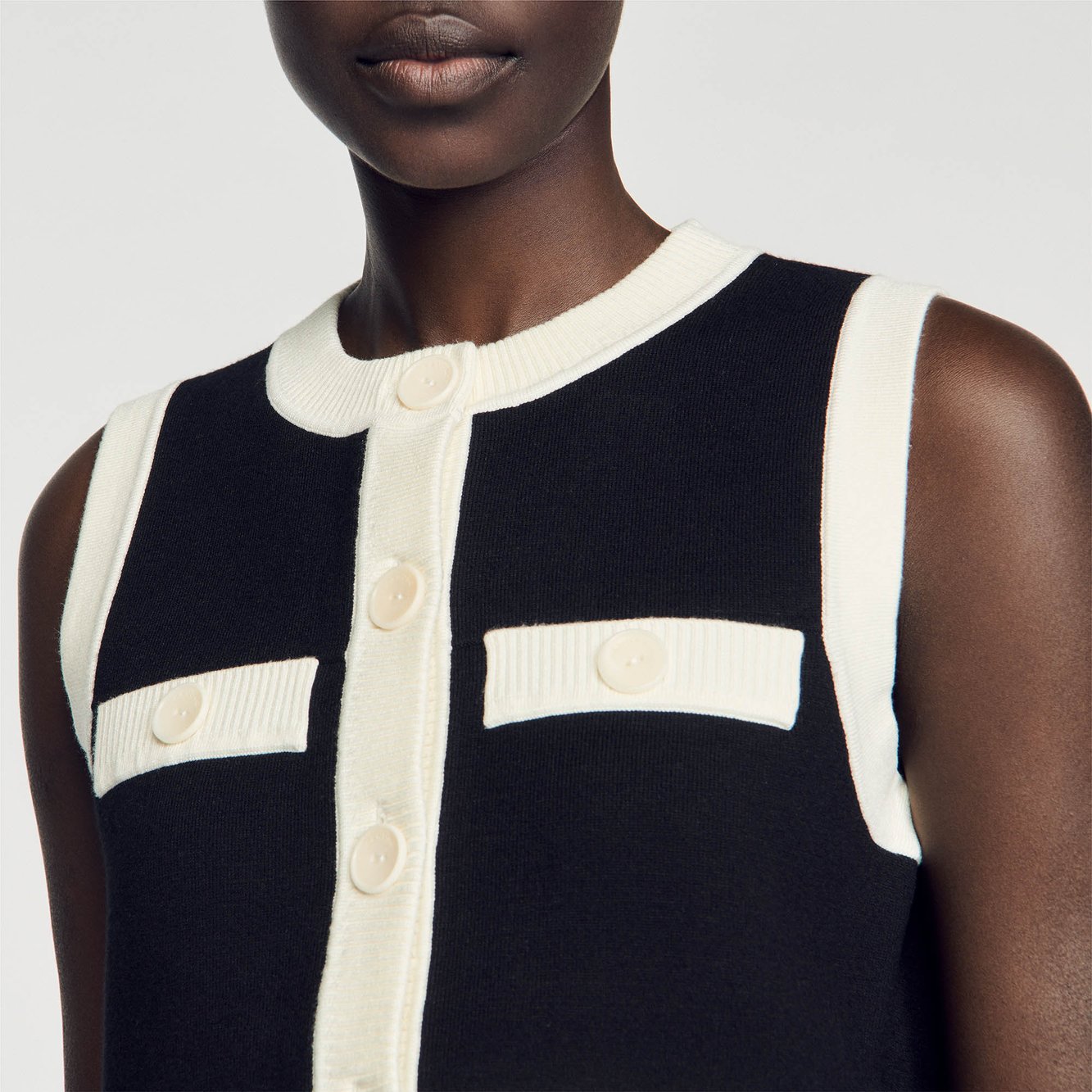 Gilet en Maille sans manches Sandro seconde main