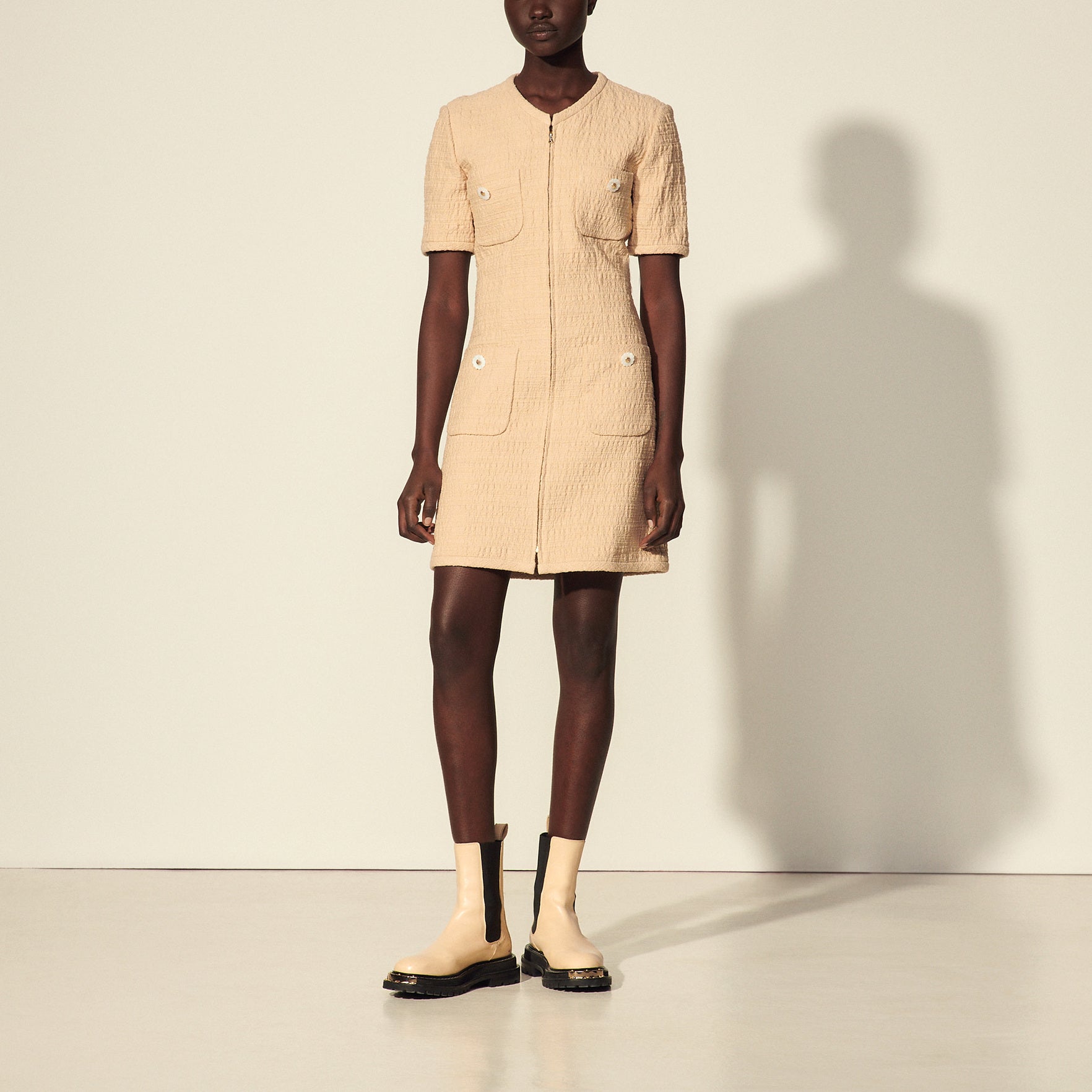 Robe multipoches à boutons fantaisie Sandro seconde main