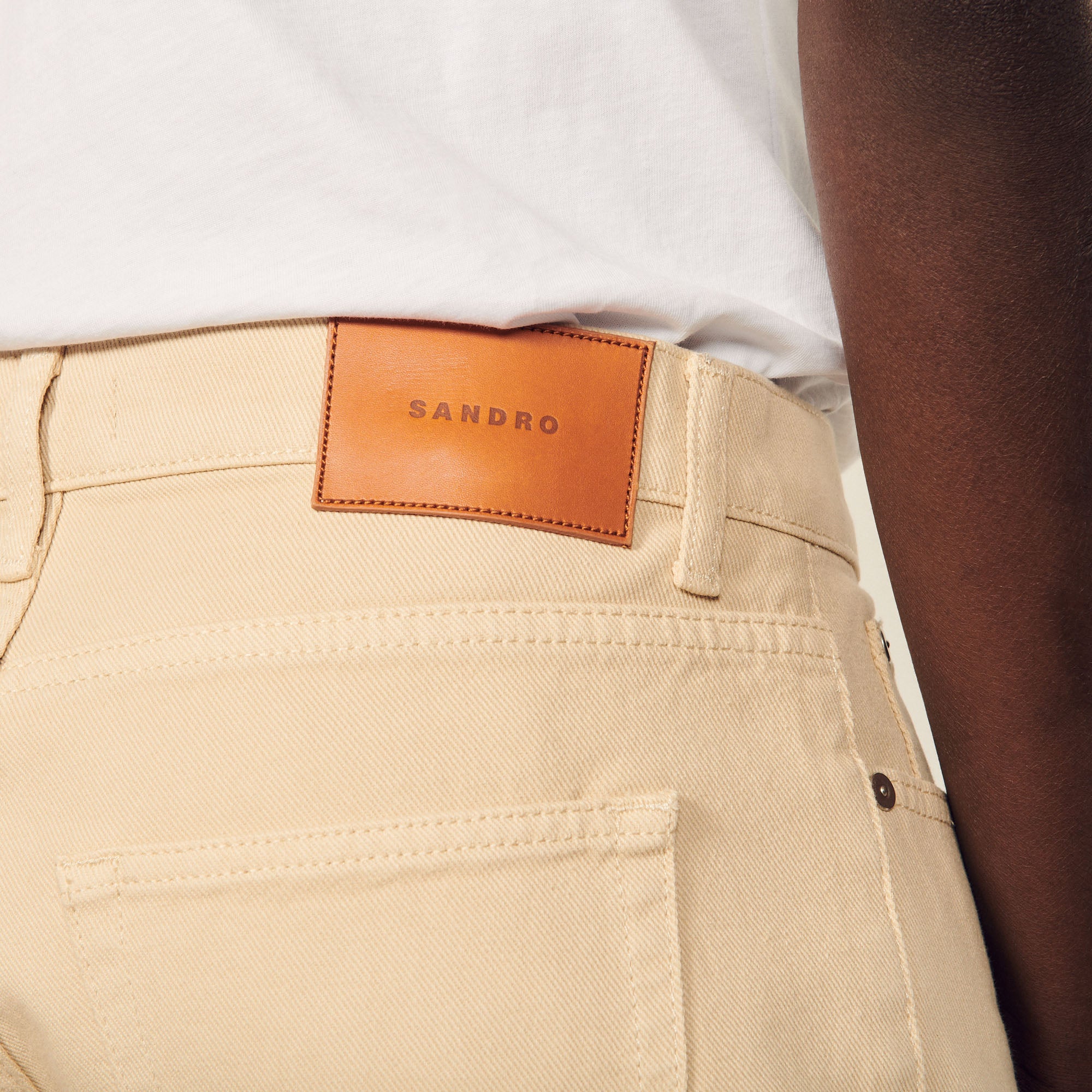 Jean en coton coupe slim Sandro seconde main