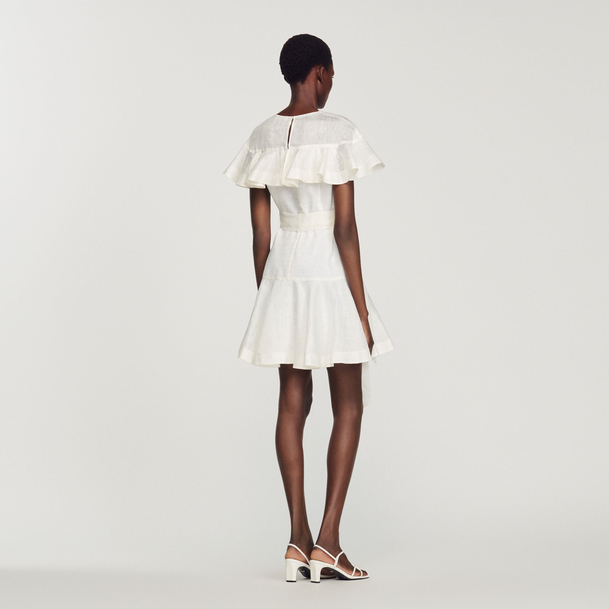 Robe courte à volant Sandro seconde main