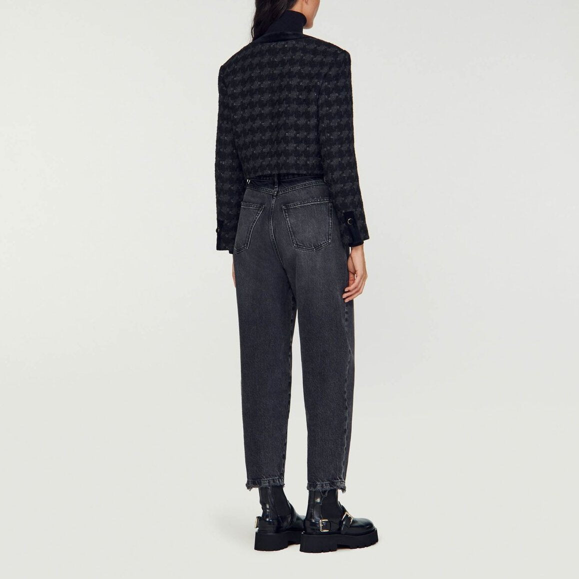 Veste courte en tweed Sandro seconde main