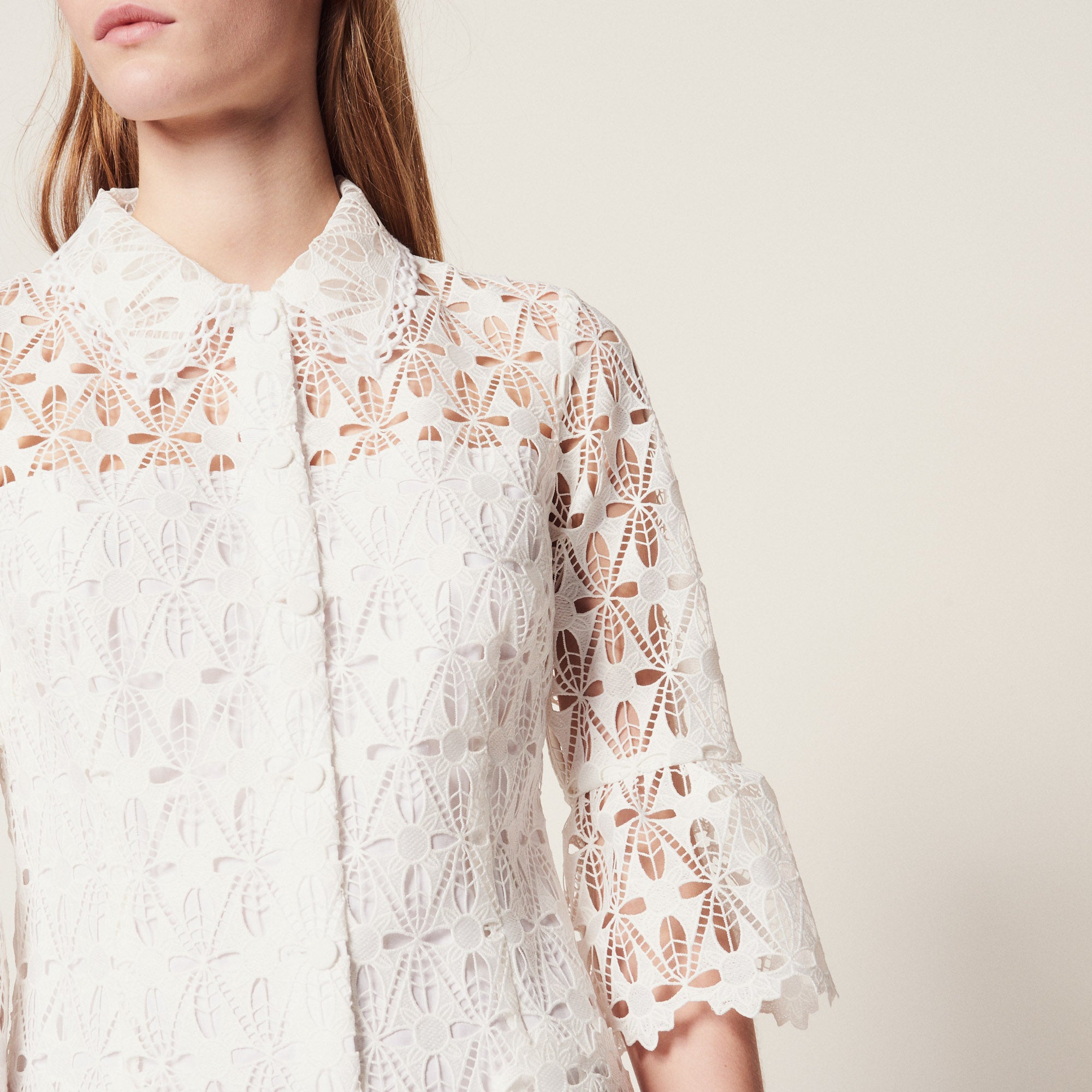 Robe manteau en guipure Sandro seconde main