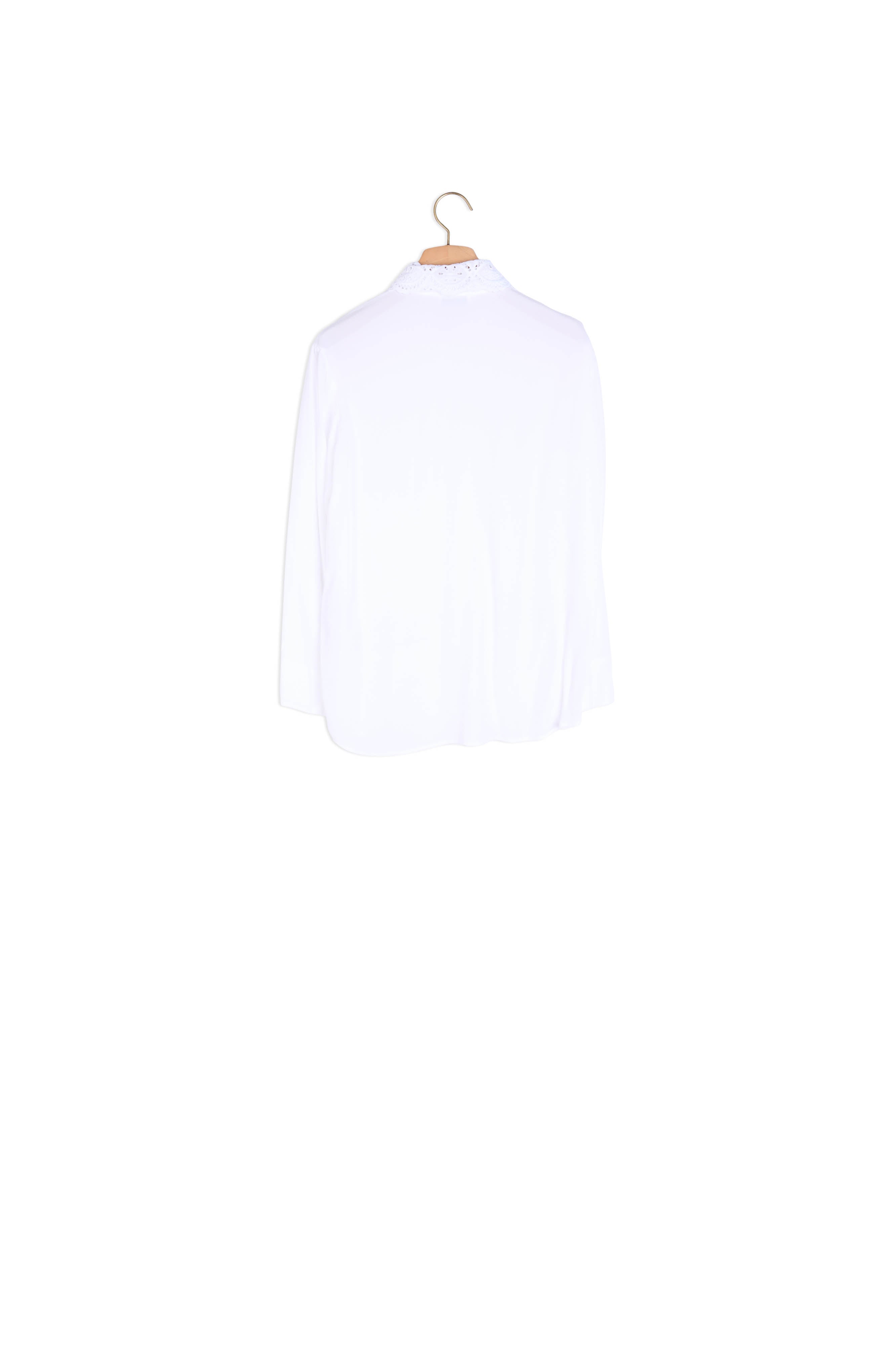 Chemise avec col en broderie anglaise Sandro seconde main