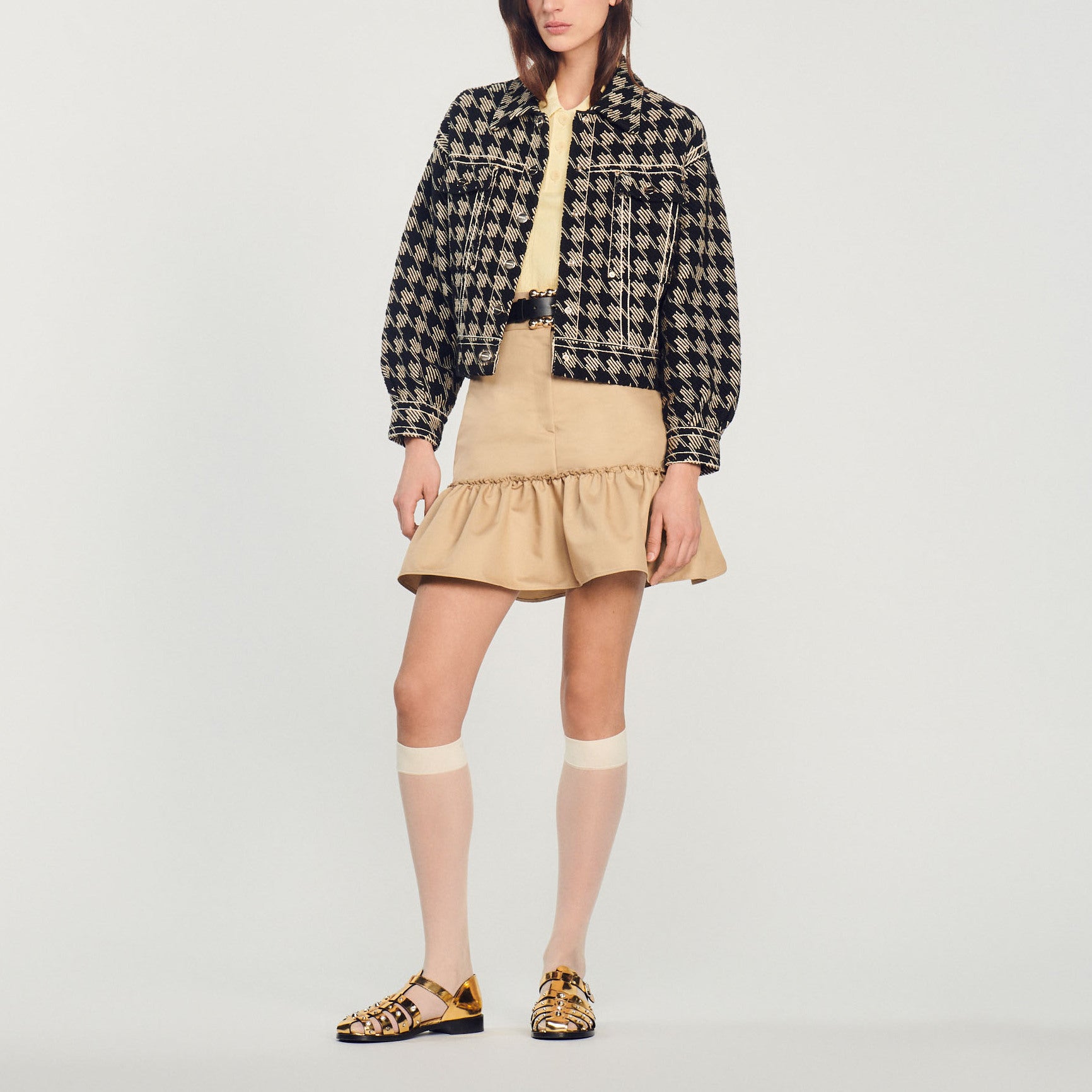 Veste pied de poule Sandro seconde main