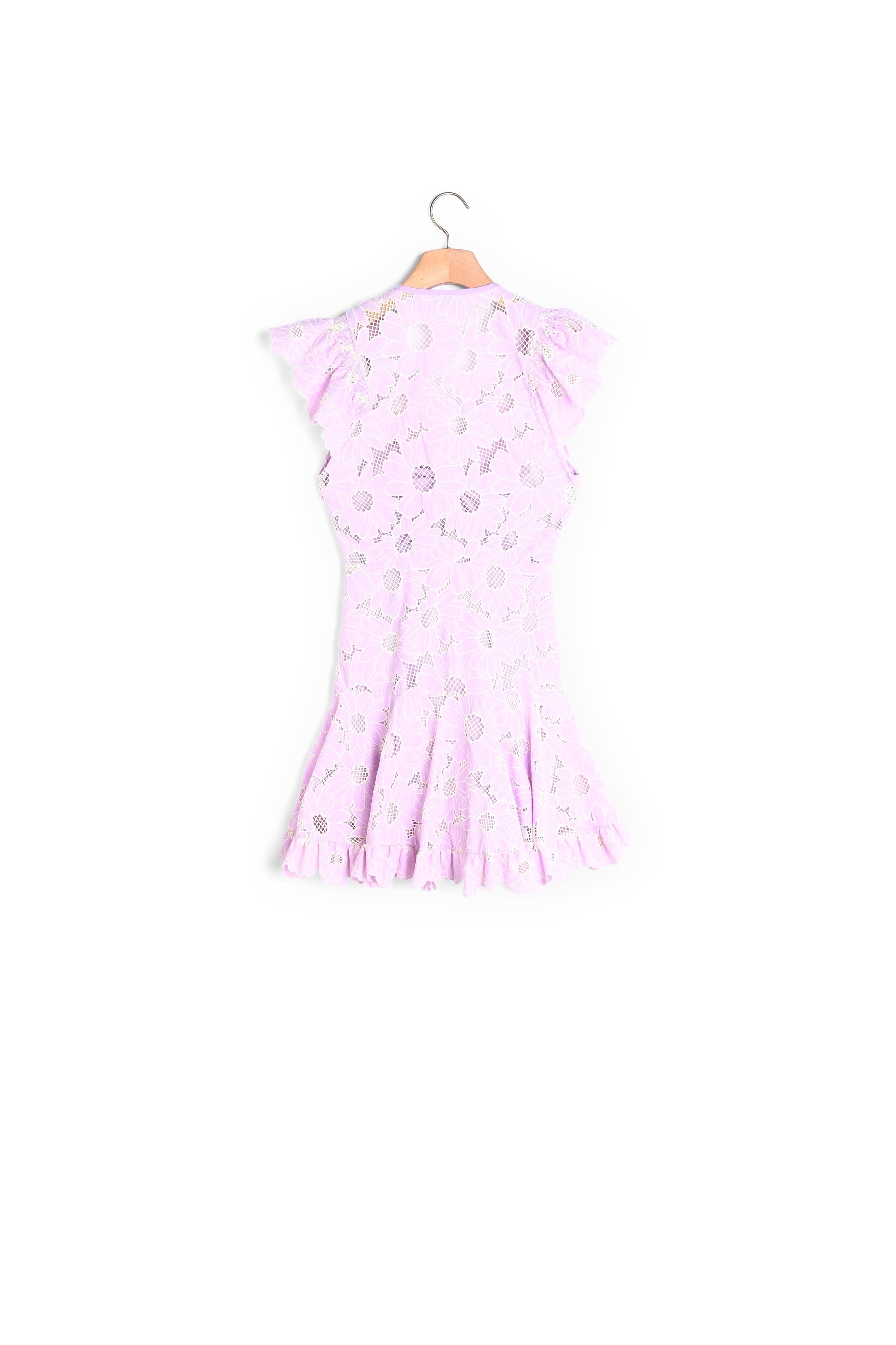 Robe courte en guipure marguerites Sandro seconde main