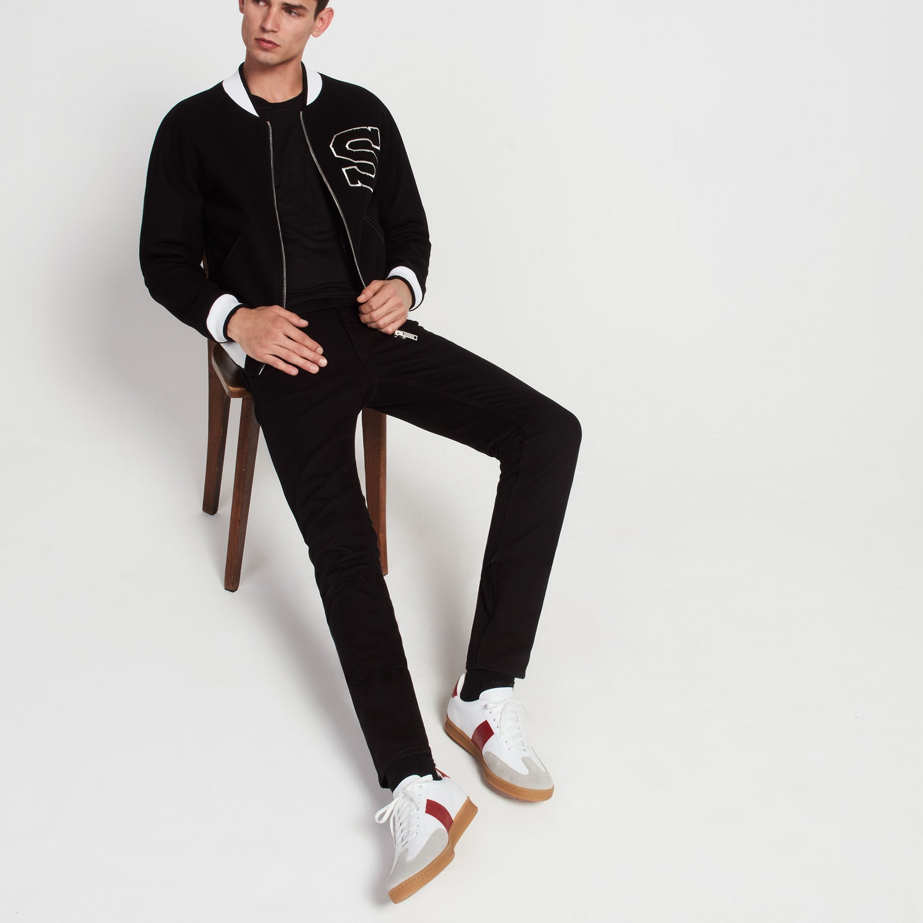 Blouson teddy à patch Sandro seconde main