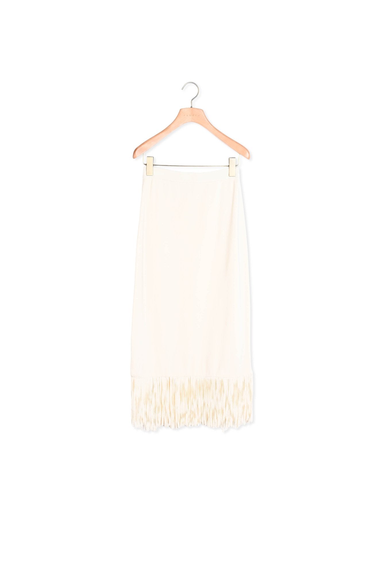 Jupe longue à franges Sandro seconde main