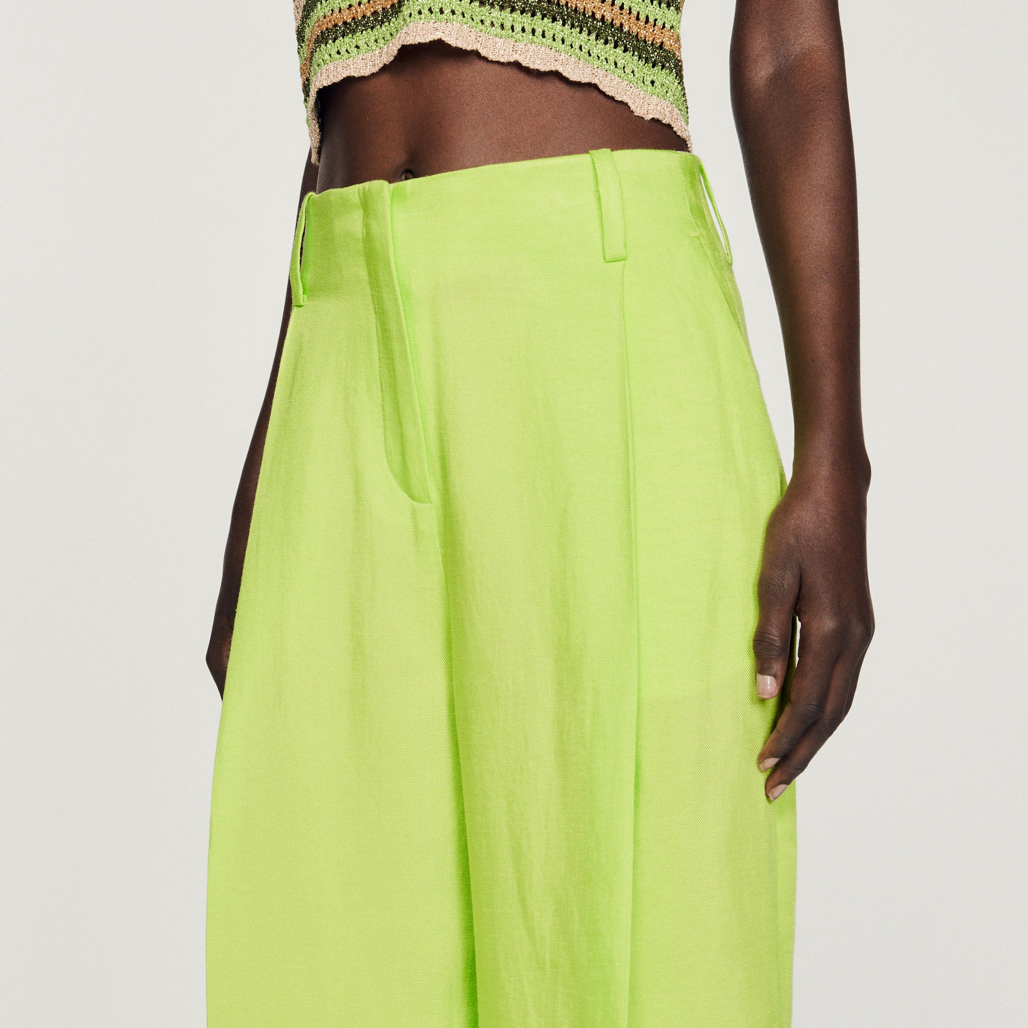 Pantalon taille haute Sandro seconde main