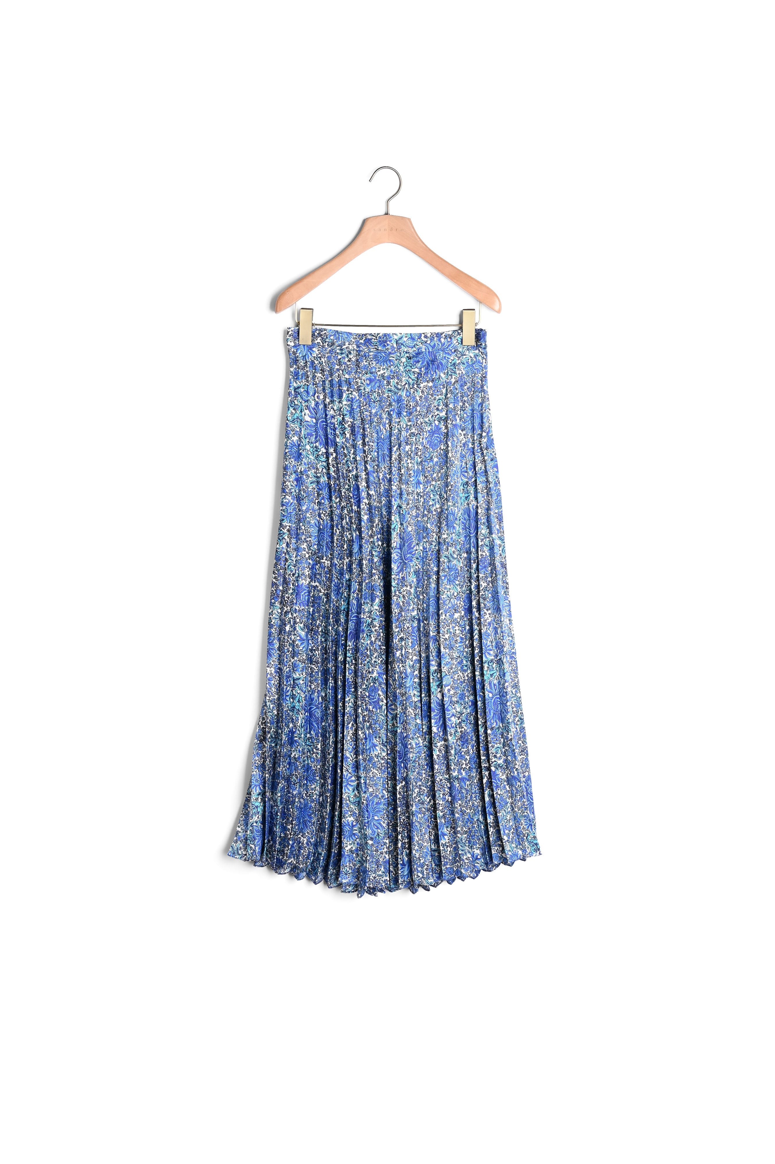 Jupe longue fluide à imprimé fleuri Sandro seconde main