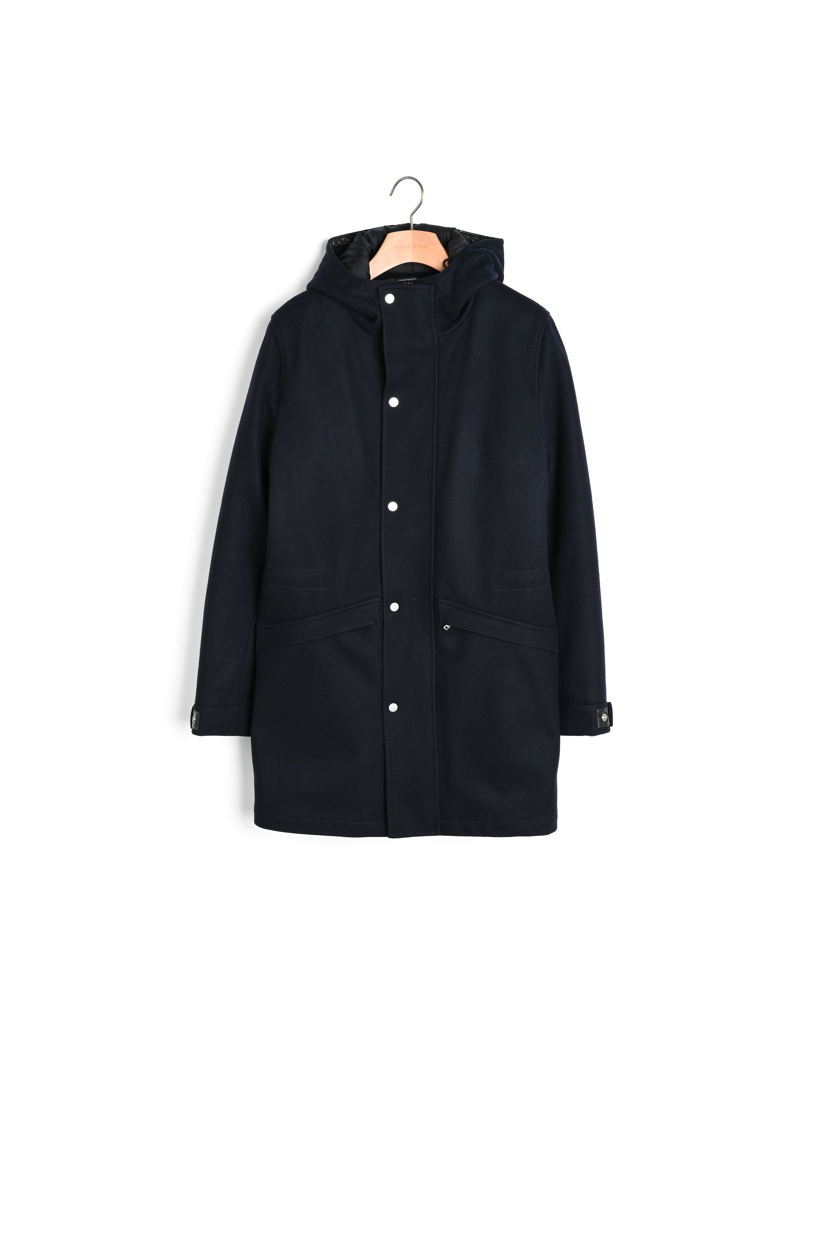 Manteau long en laine mélangée Sandro seconde main