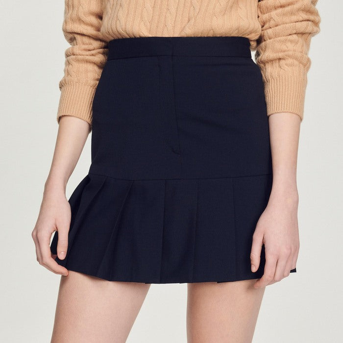 Jupe courte plissée Sandro seconde main