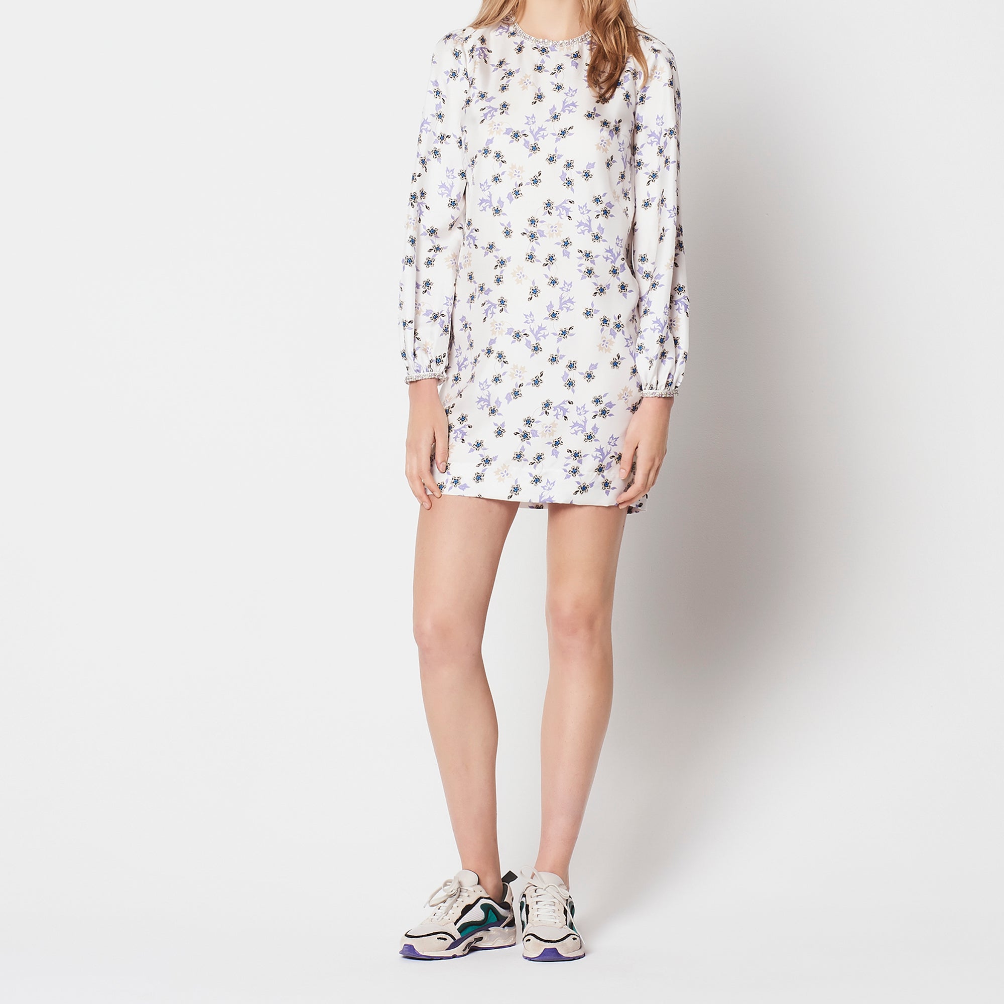 Robe manches longues 100% soie Sandro seconde main