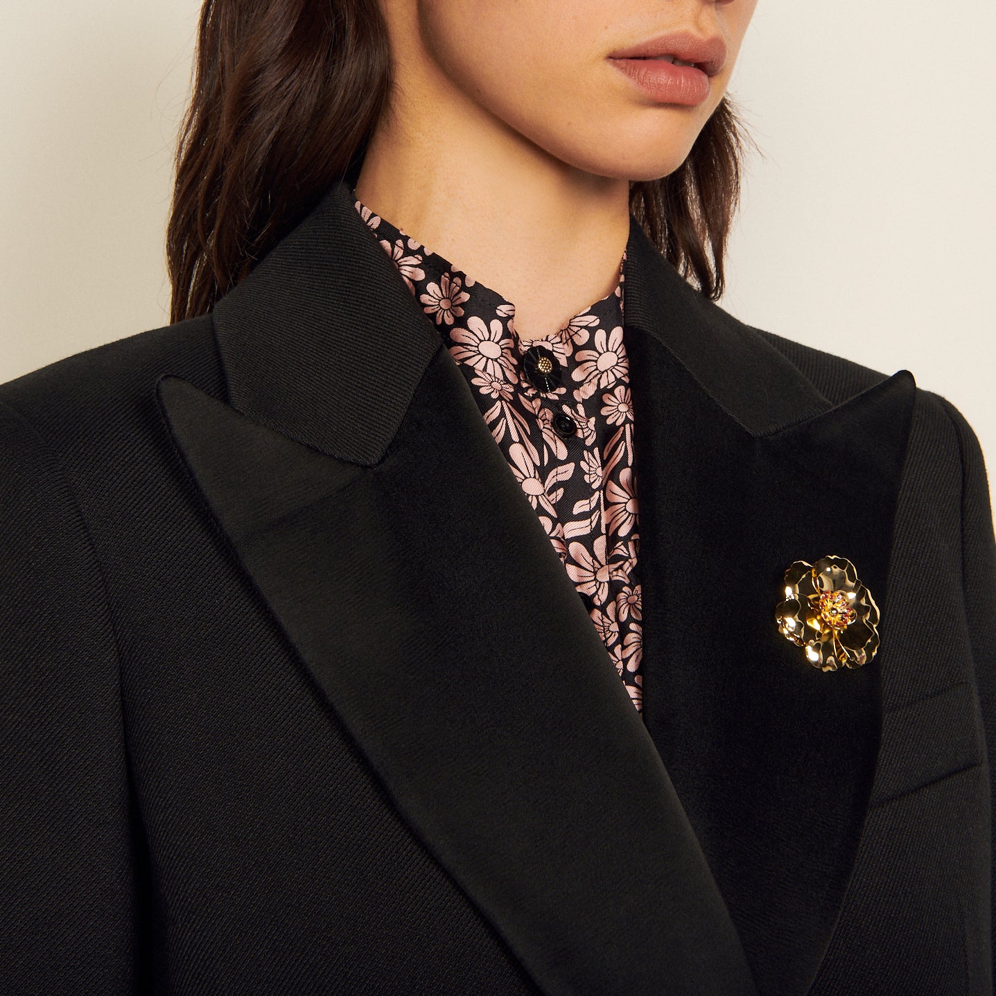 Outerwear Noir Sandro seconde main