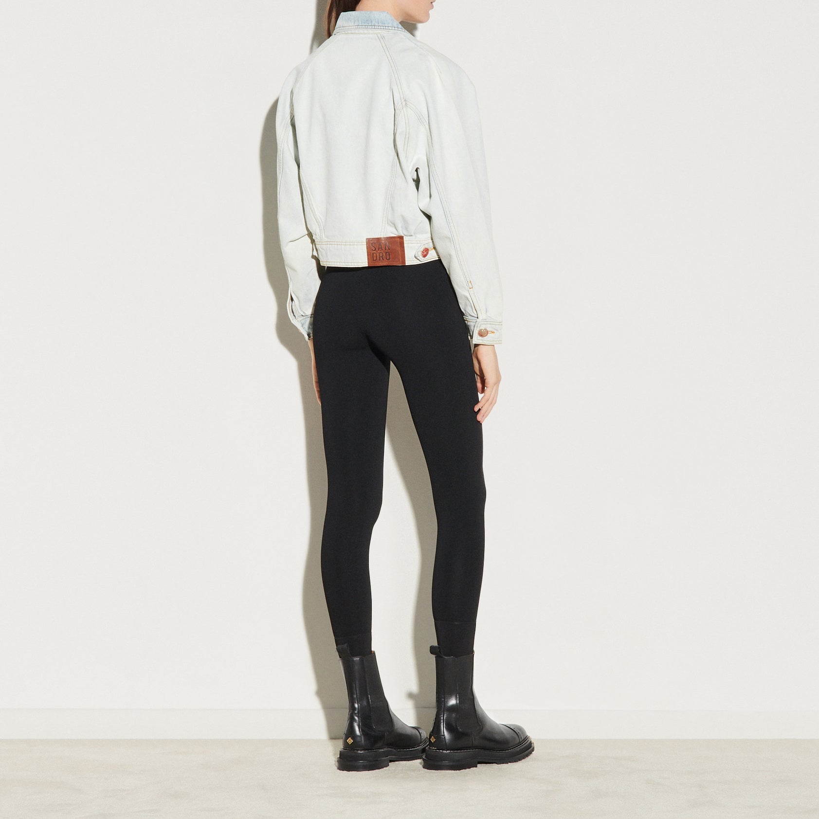 Veste en Jean délavée Sandro seconde main