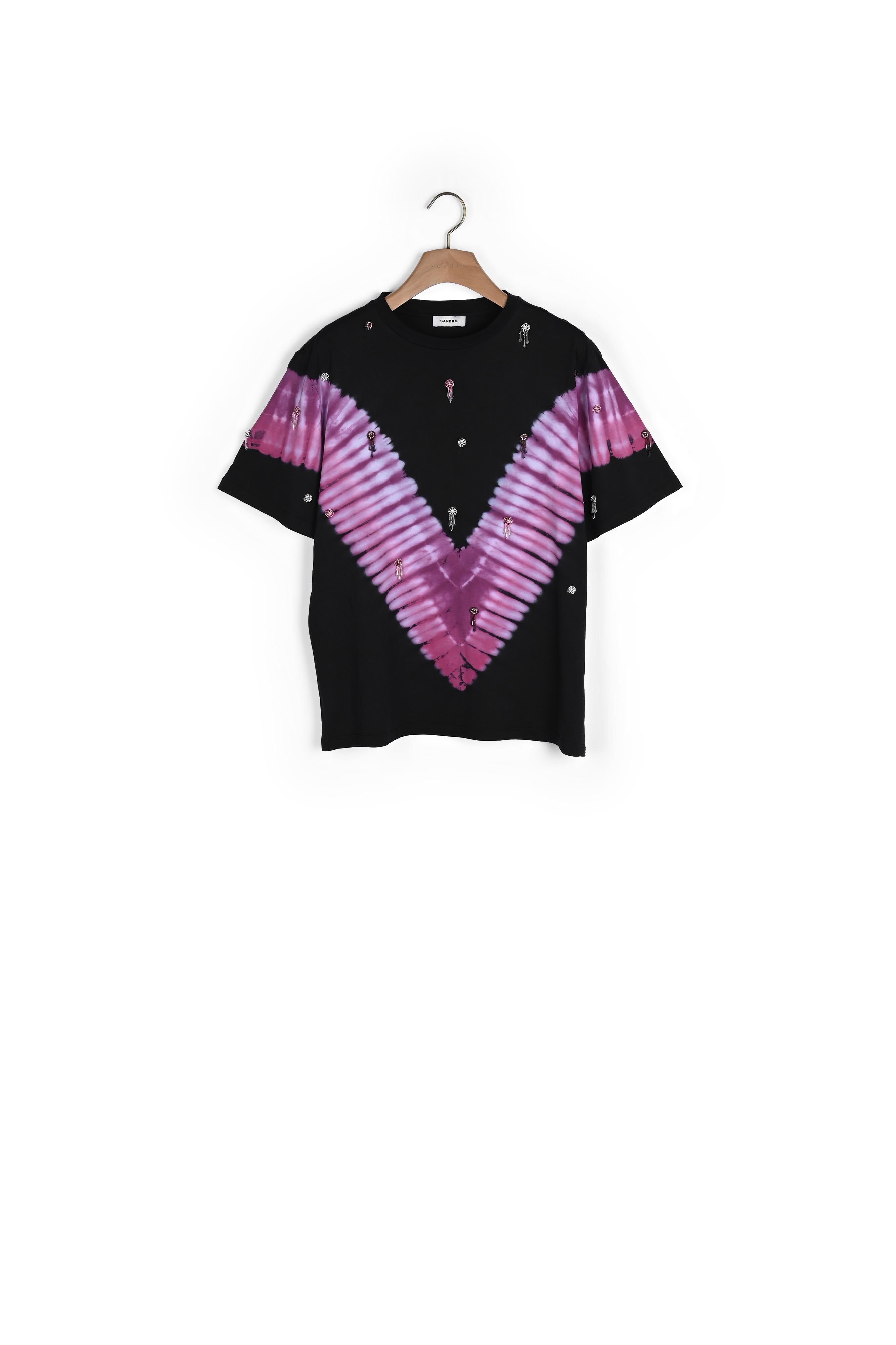 T-shirt brodé Sandro seconde main