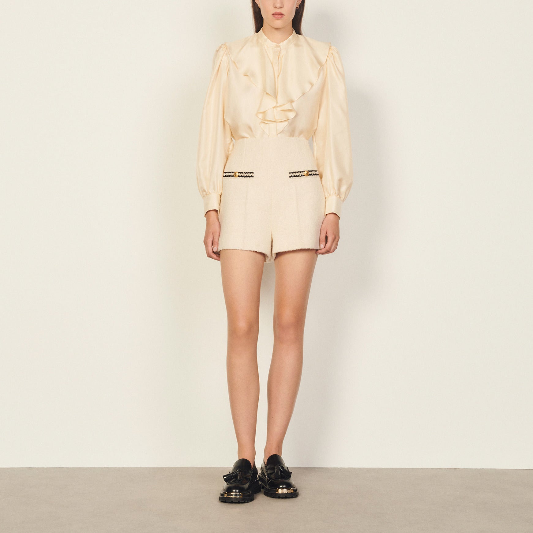 Short en tissu bouclette Sandro seconde main