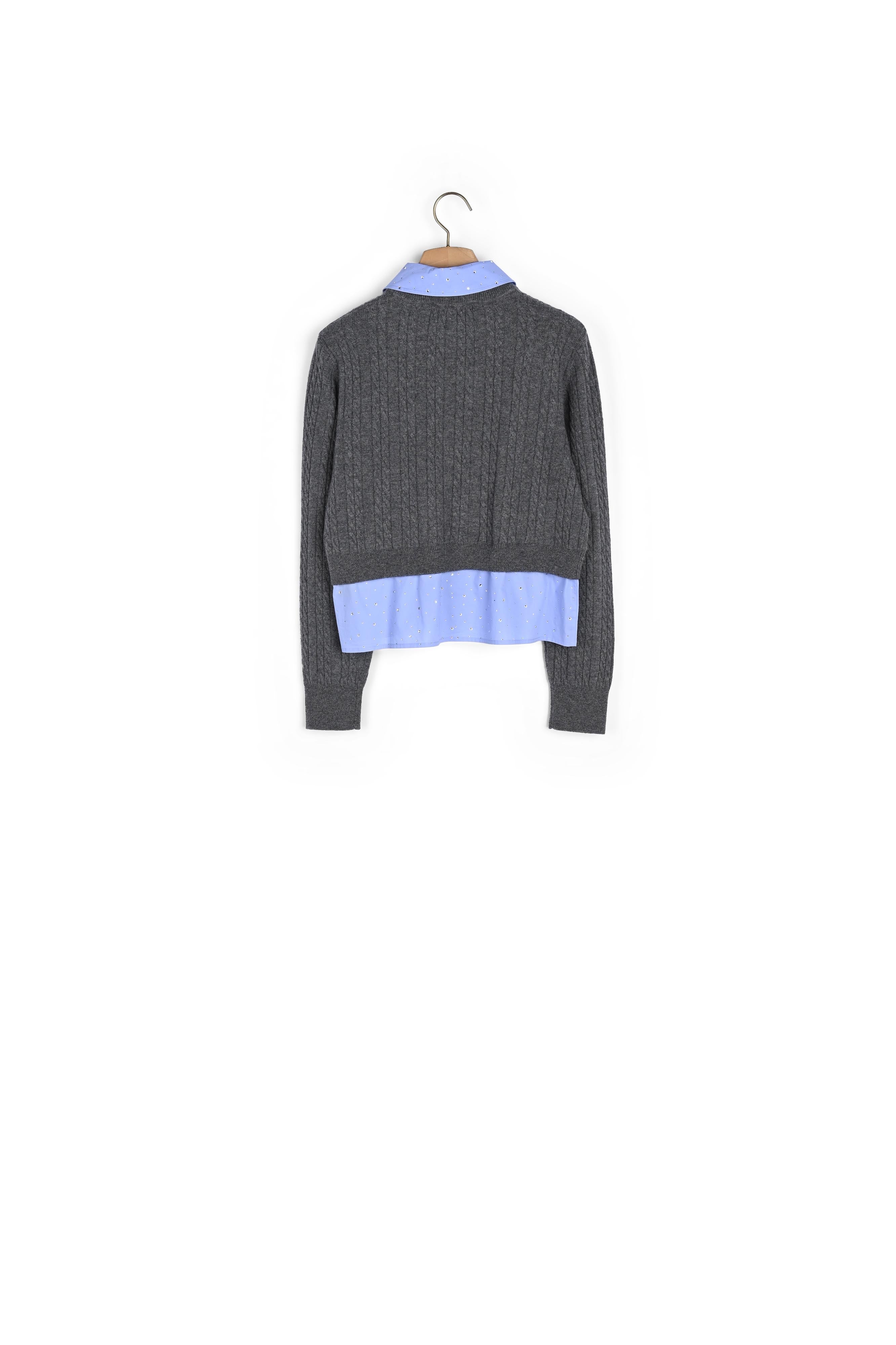 Pull court en Maille câblée Sandro seconde main