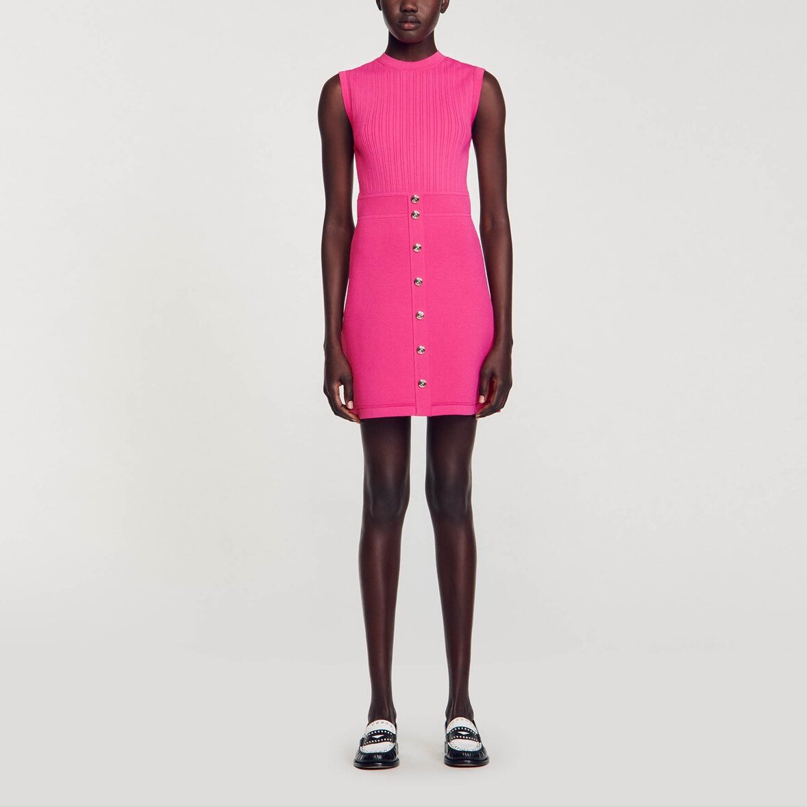 Robe courte à boutons Sandro seconde main