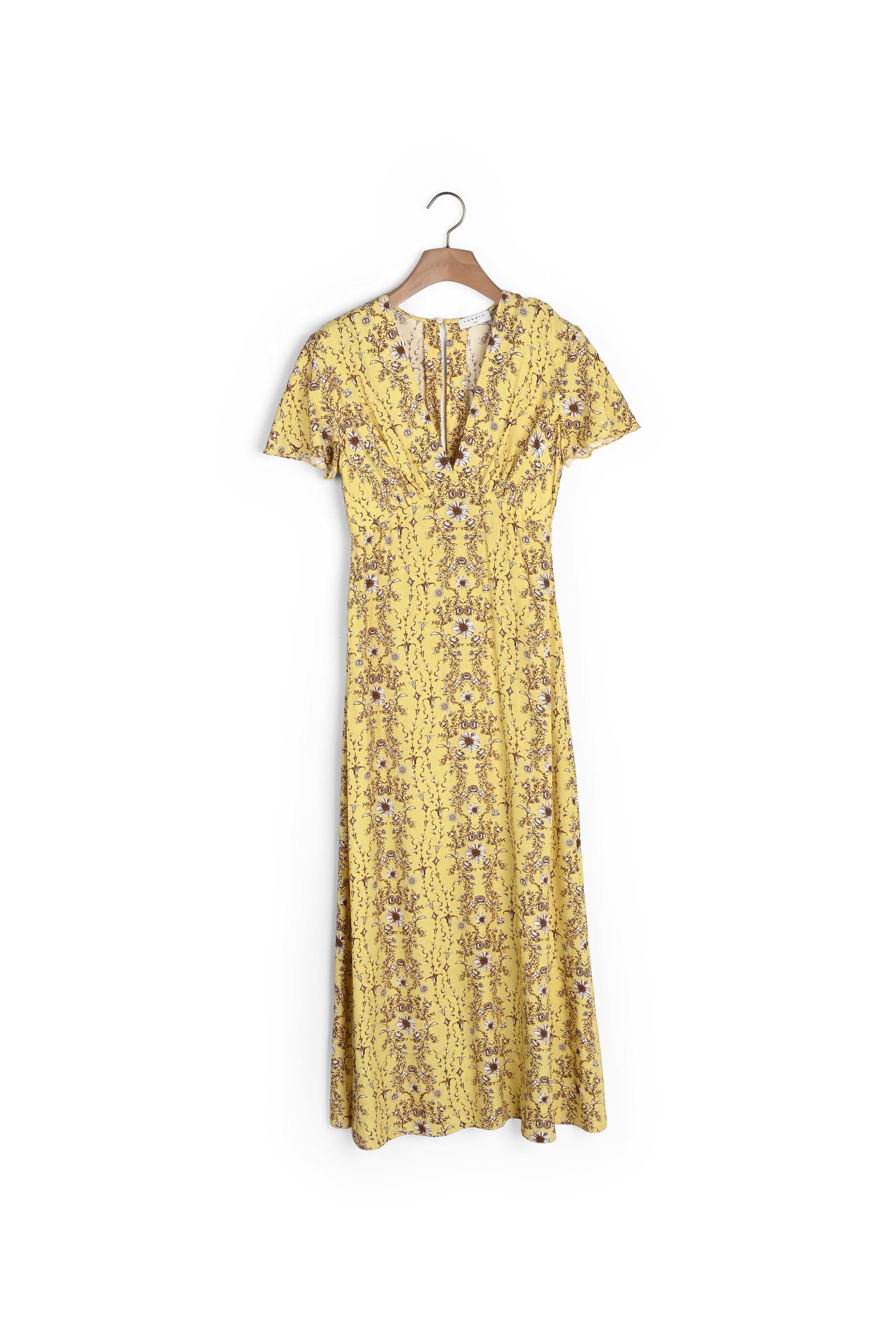 Robe longue imprimée Sandro seconde main