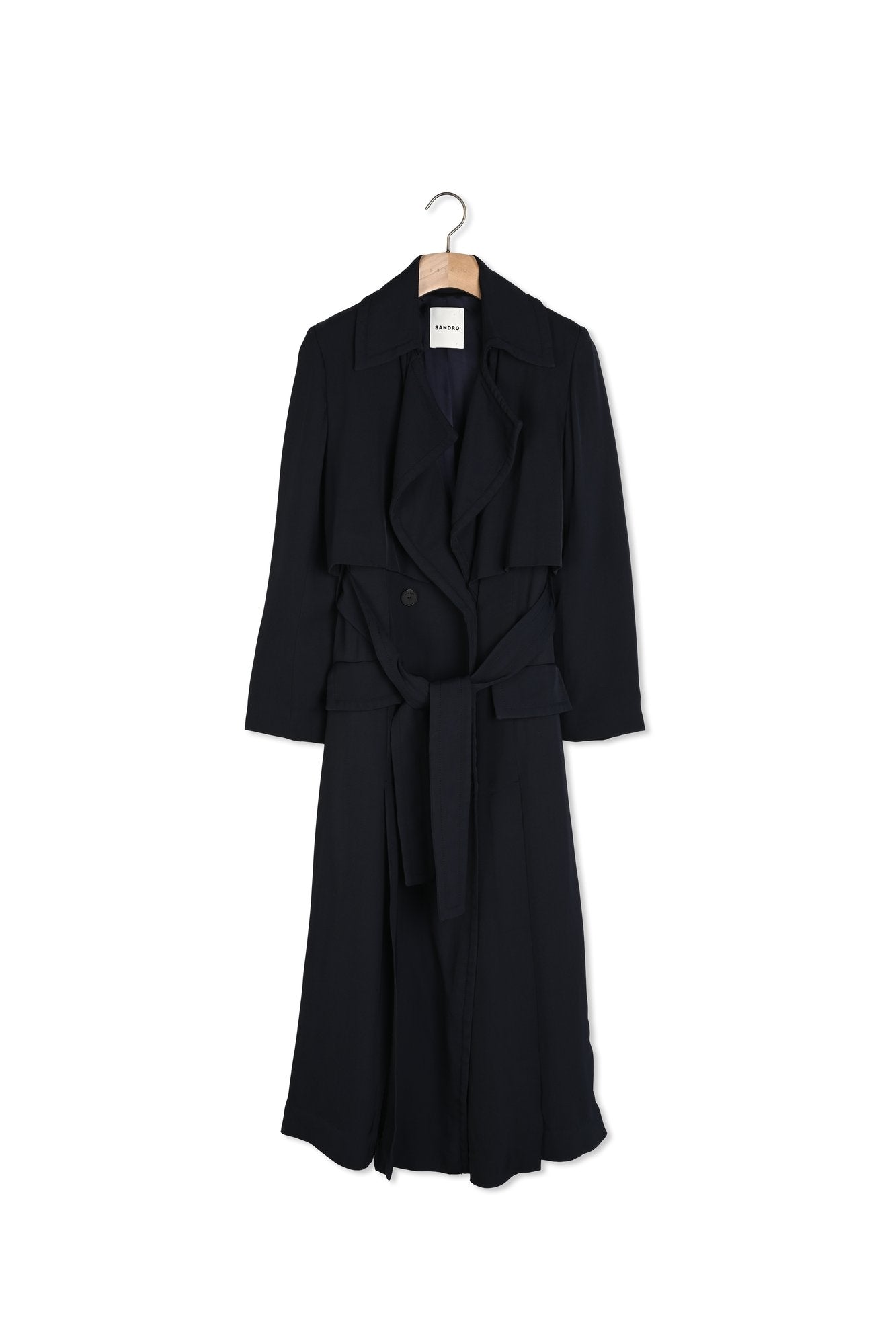 Trench long à découpes côtés Sandro seconde main