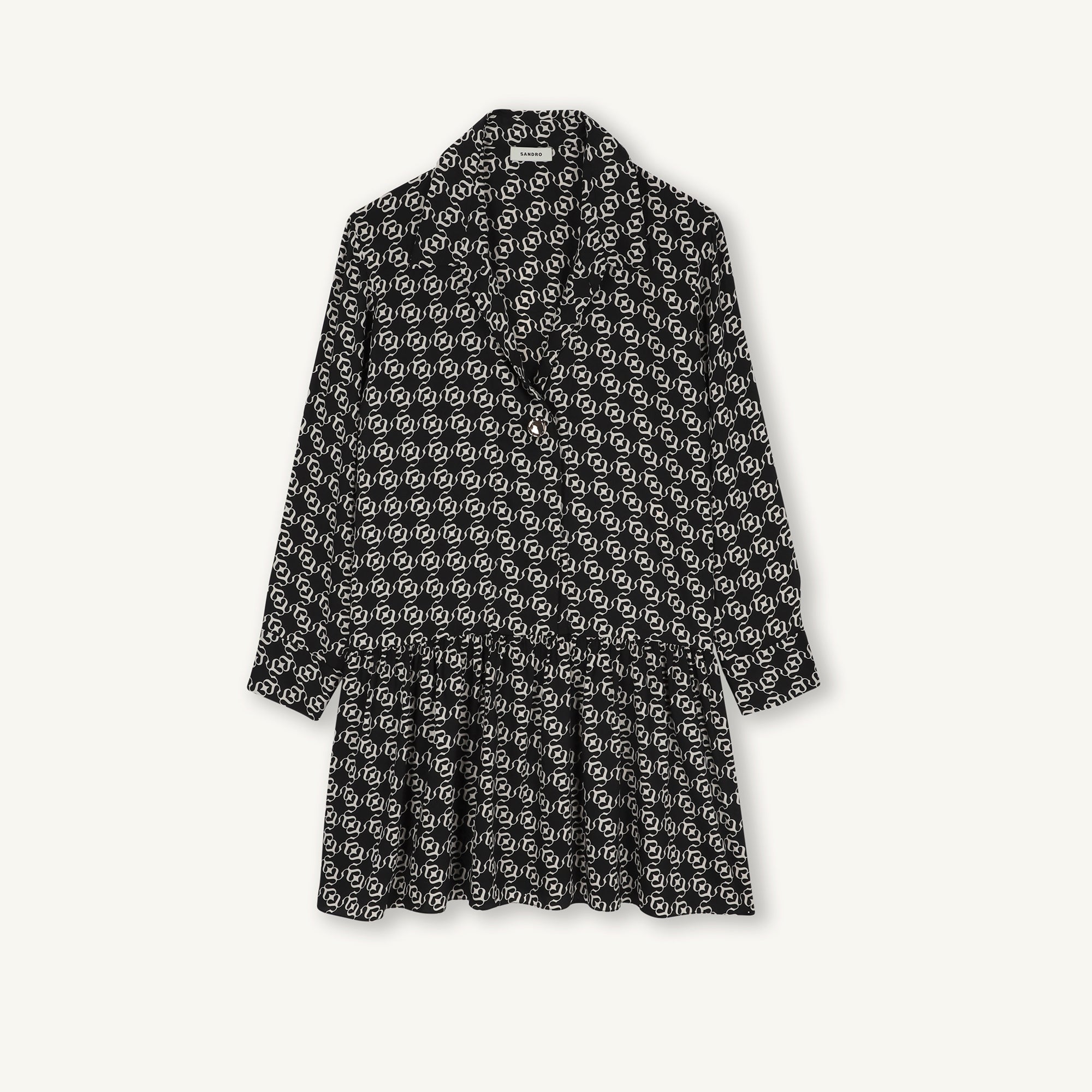 Robe Ecru / Noir Sandro seconde main