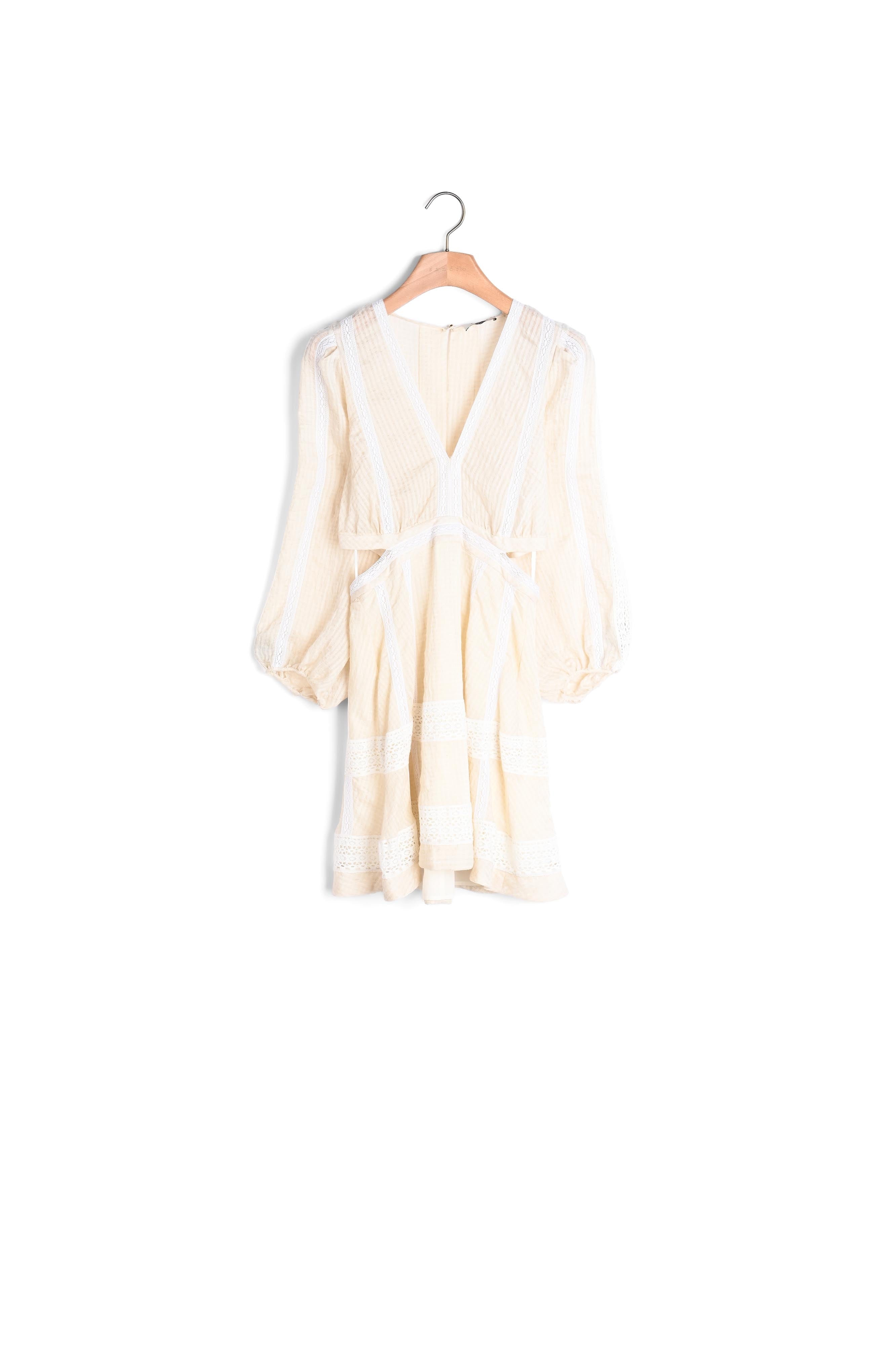 Robe courte à découpes ornée de galons Sandro seconde main