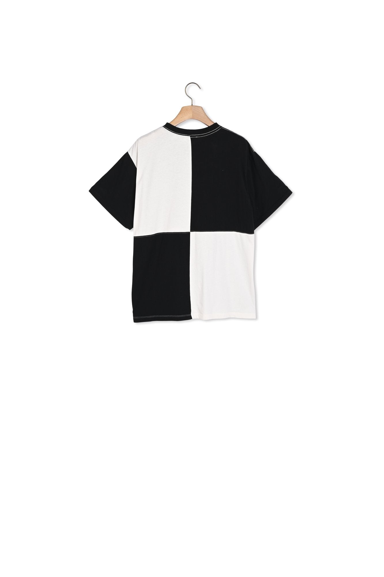 Tee-shirt en coton bio bicolore Sandro seconde main