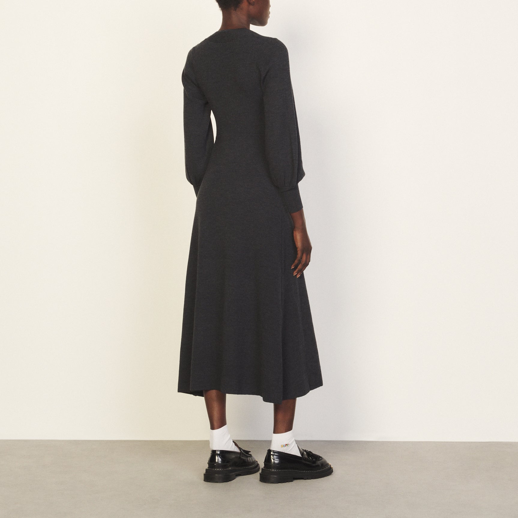 Robe Gris Foncé Sandro seconde main