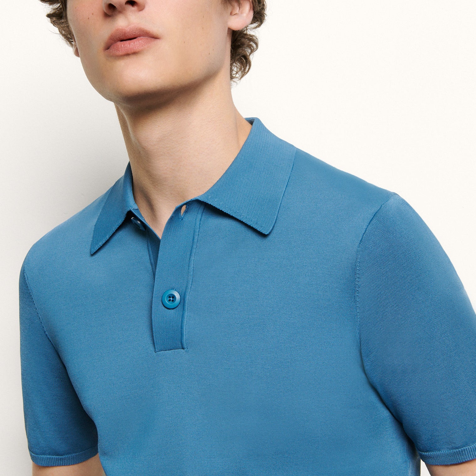 Polo en Maille fine manches courtes Sandro seconde main
