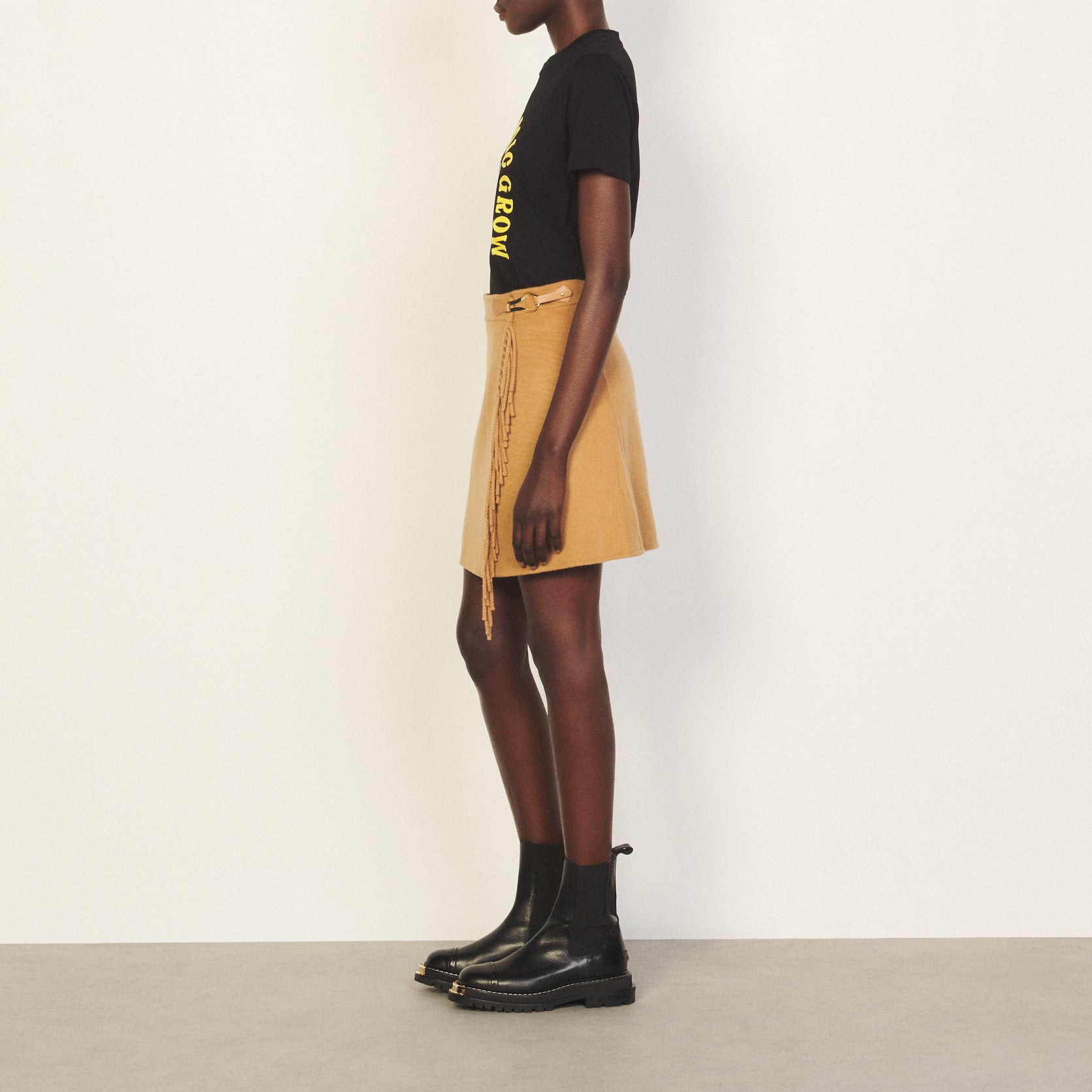 Jupe Camel Sandro seconde main