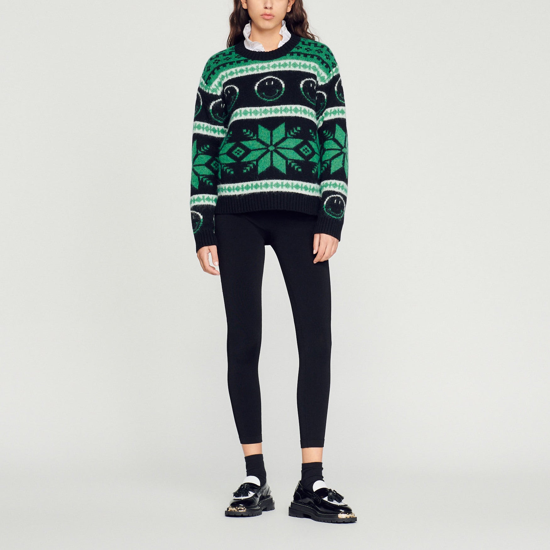 Pull Smiley Sandro seconde main